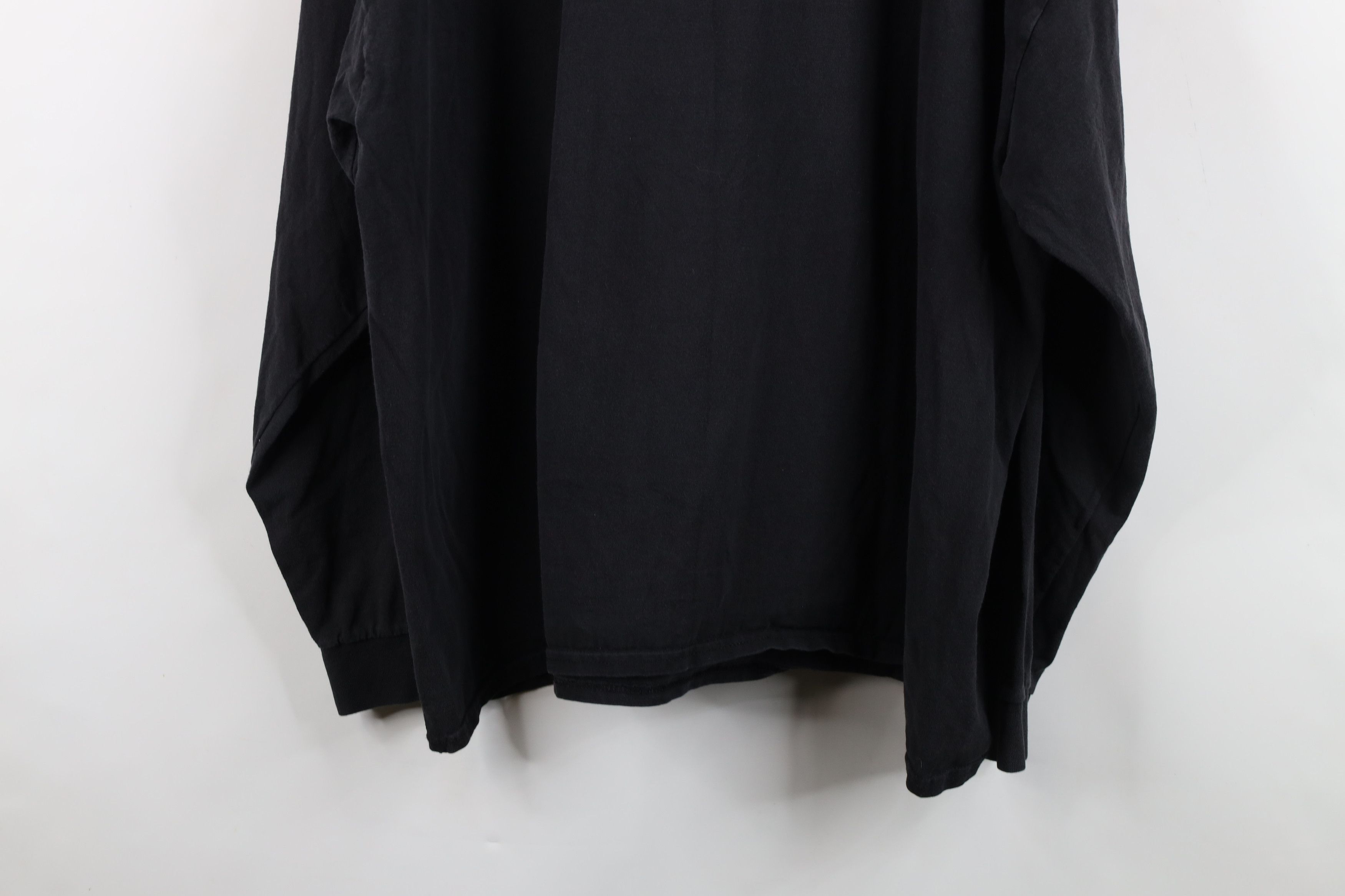 Vintage Vintage 90s Y2K Streetwear Long Sleeve T-Shirt Black Cotton Size US XXL / EU 58 / 5 - 13 Thumbnail