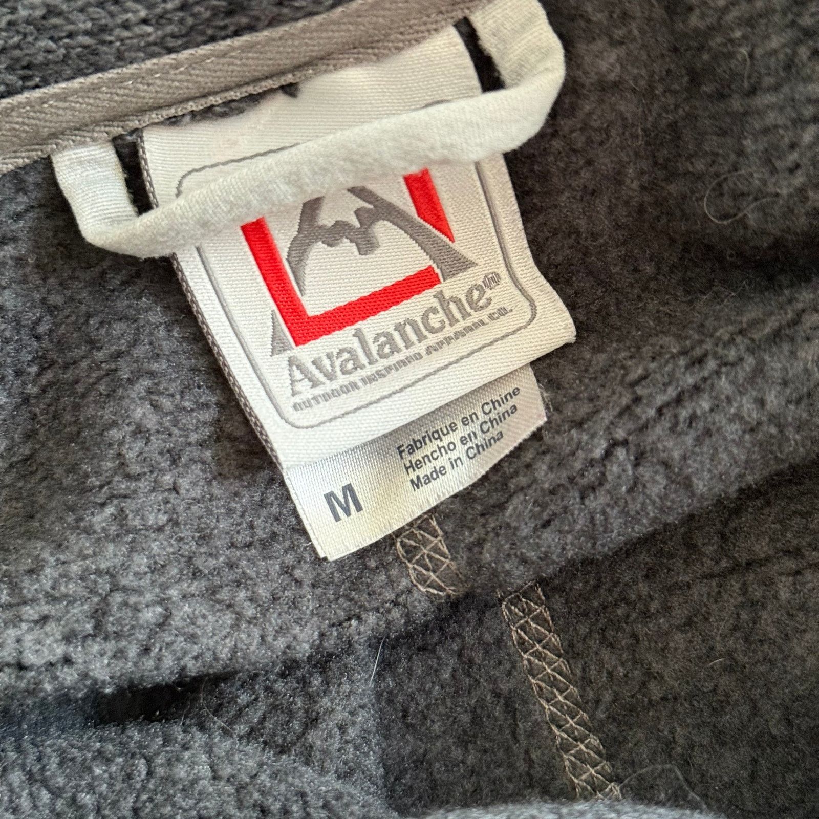 Avalanche Size M - Avalanche Men's Full Zip Fleece Jacket Gray Size US M / EU 48-50 / 2 - 4 Thumbnail