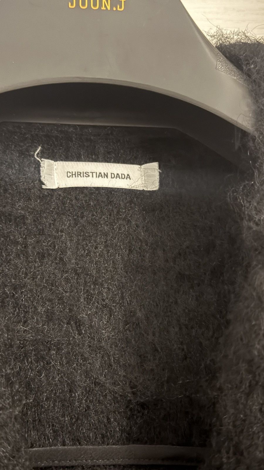 Christian Dada Christian Dada Wool + mohair biker long coat Size US S / EU 44-46 / 1 - 3 Thumbnail