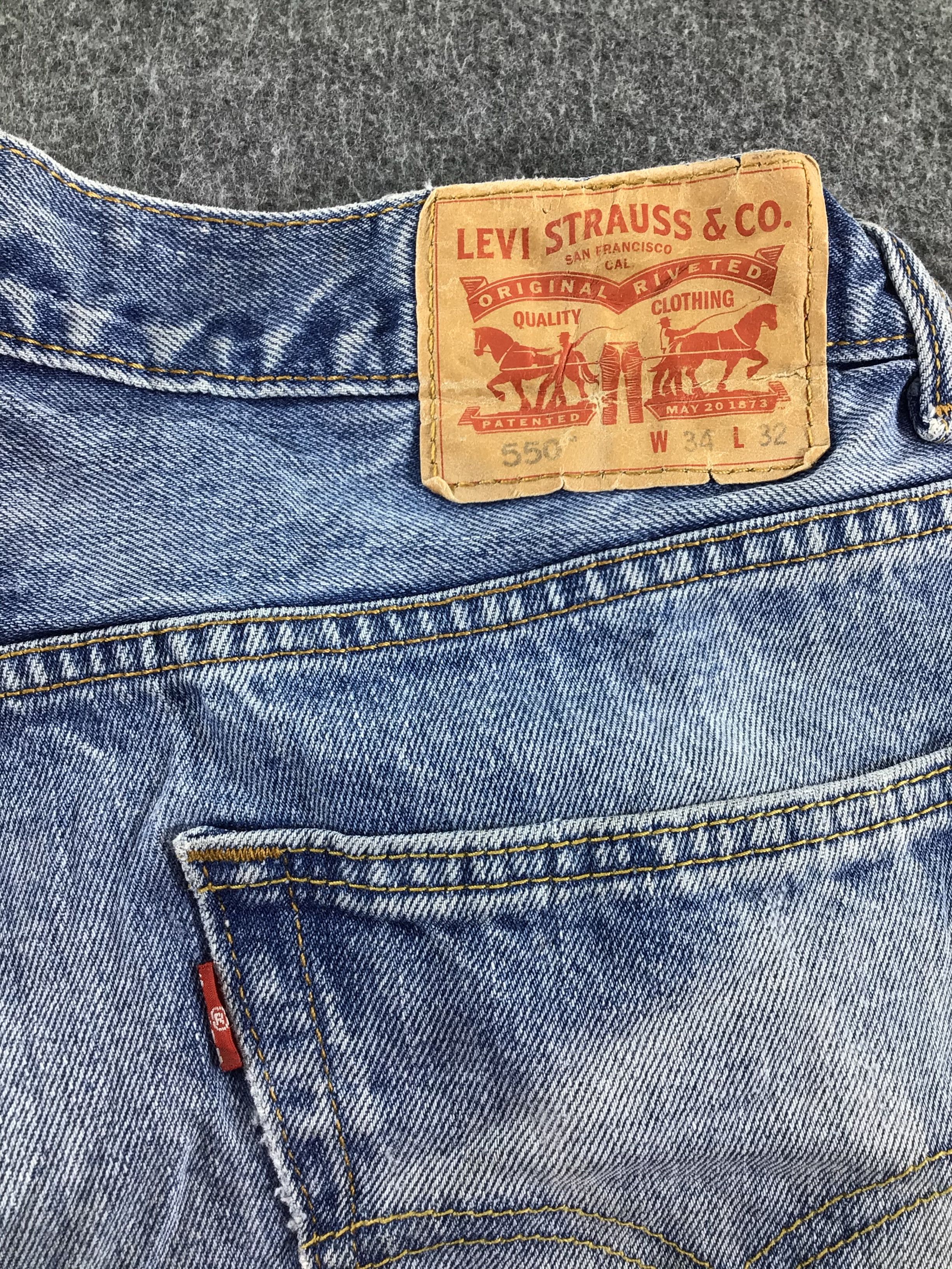 Levi's Vintage Levis 550 Jeans Stone Wash Denim -J476 Size US 34 / EU 50 - 5 Thumbnail