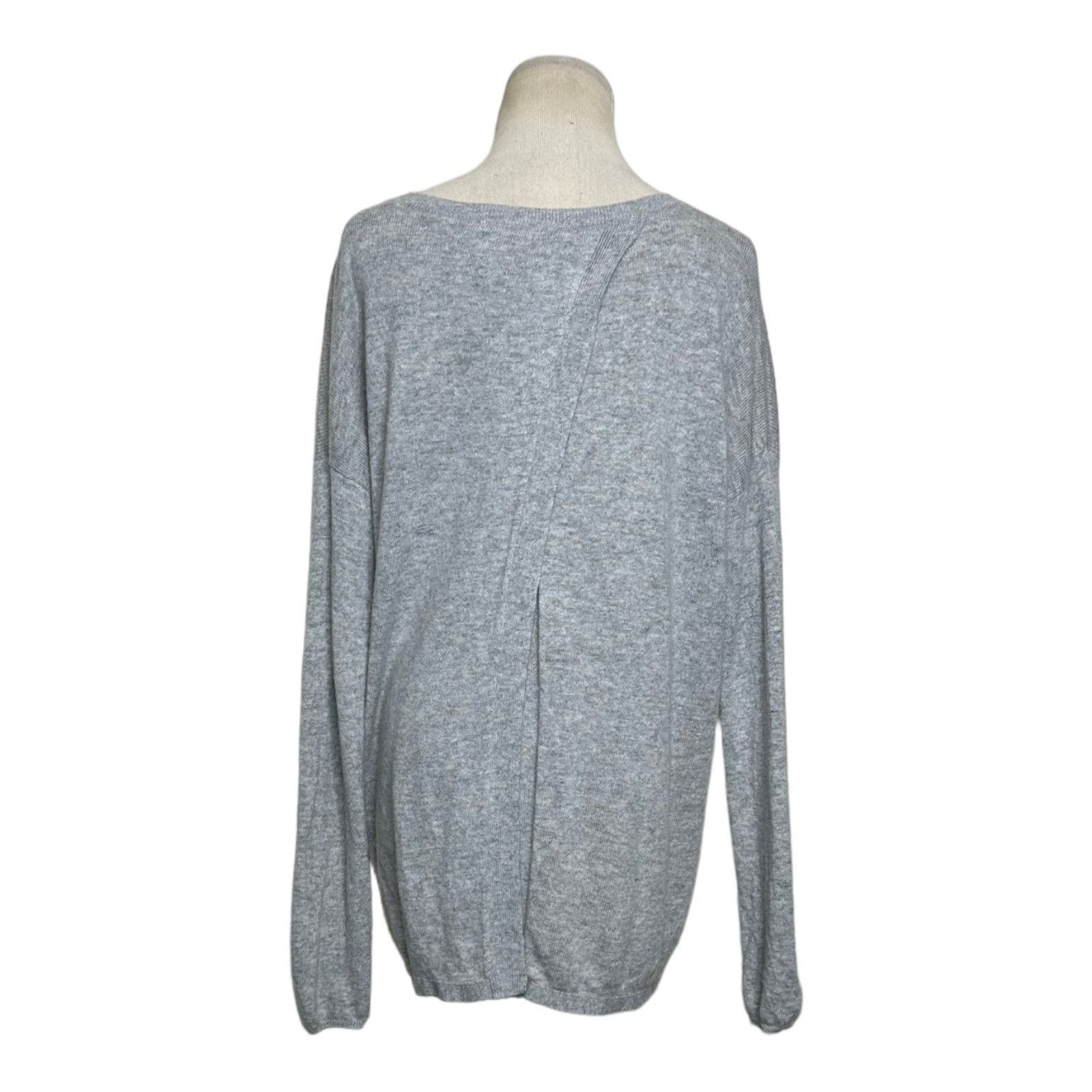 Joie Joie gray wool cashmere back flap sweater size small Size S / US 4 / IT 40 - 6 Thumbnail