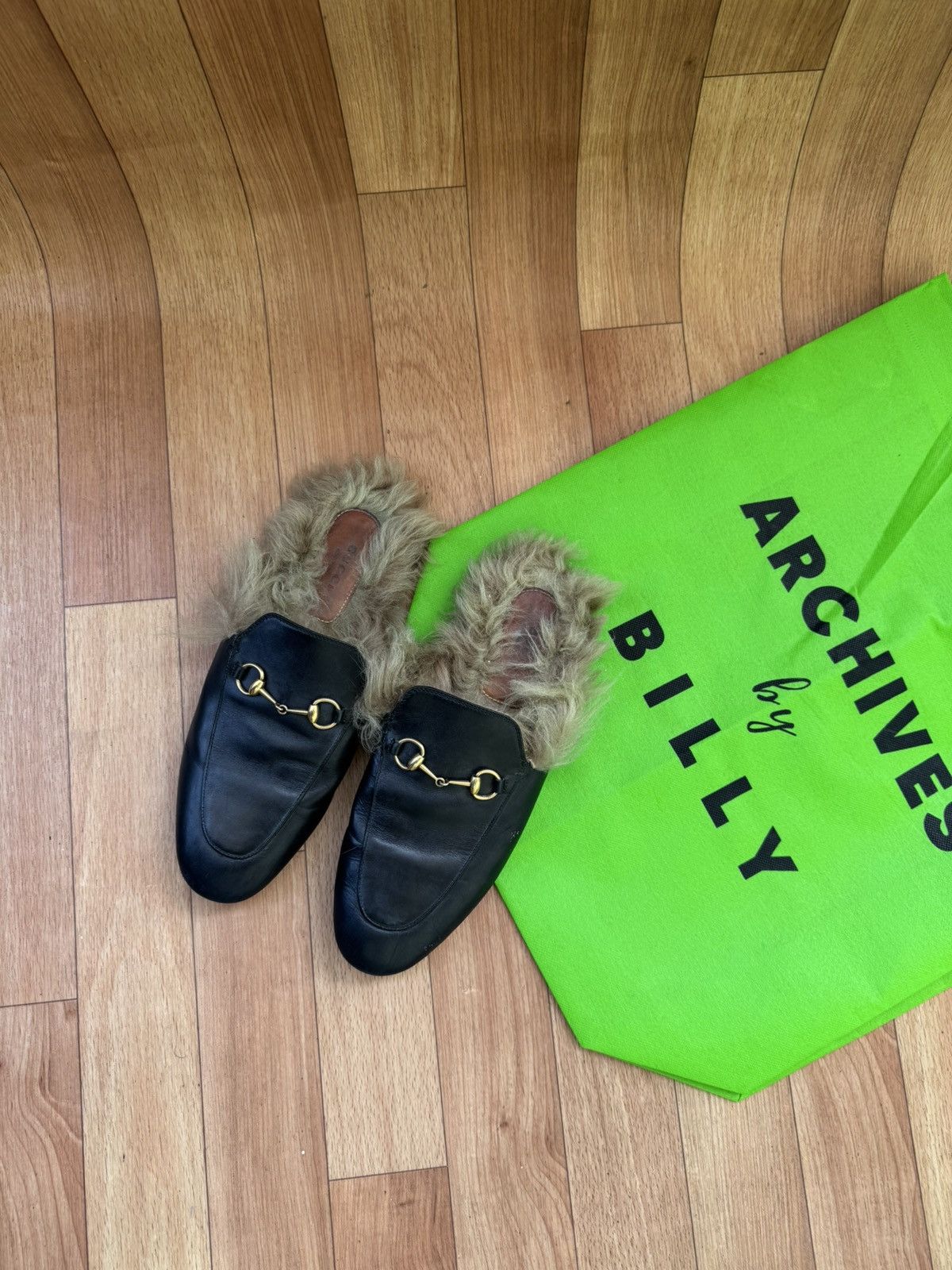 Gucci Gucci Princetown Fur mules Size US 7 / EU 40 - 11 Thumbnail