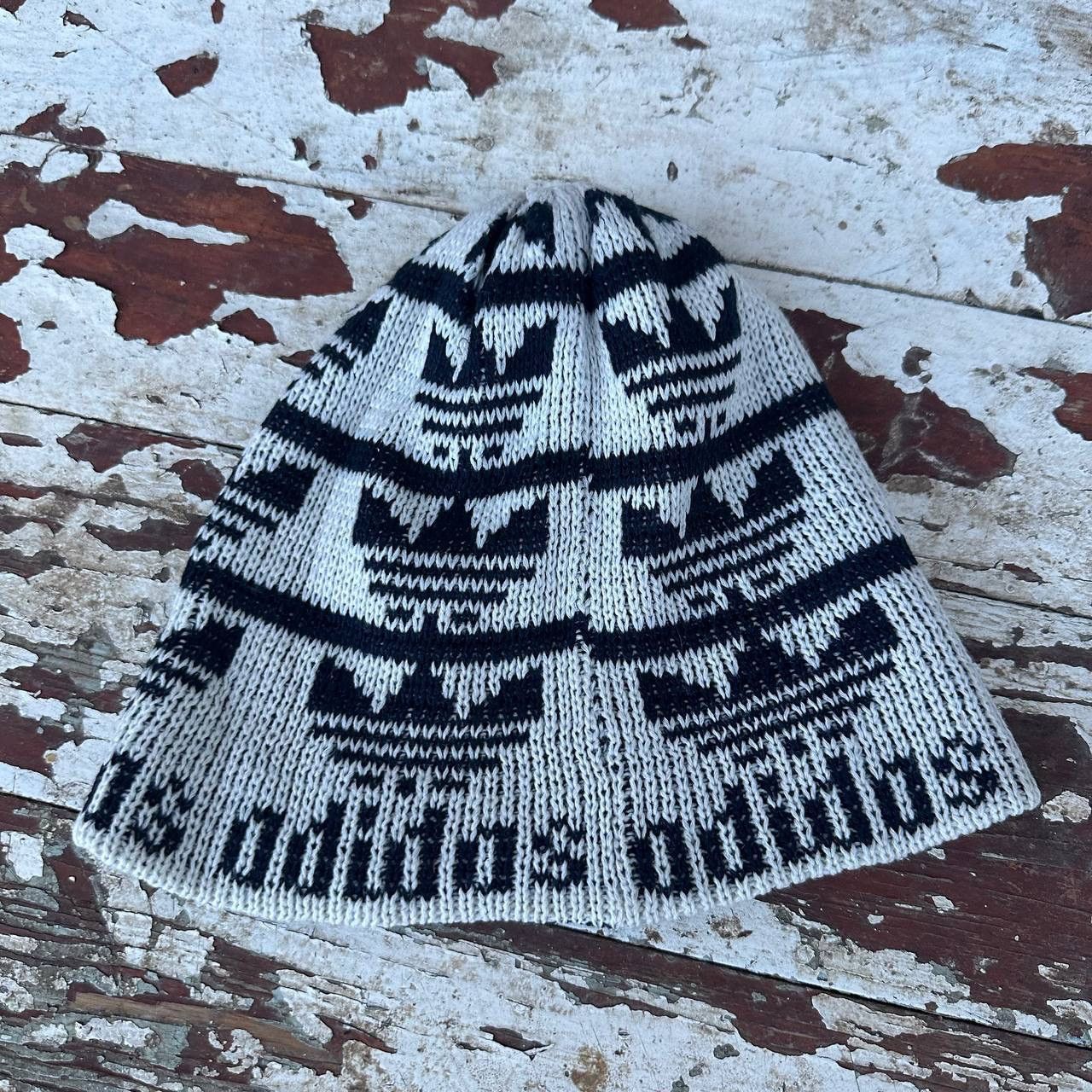 POST ARCHIVE FACTION (PAF) Vintage Ulta Rare Knit Adidas Hat Cap Overprinted 90s Y2K Size ONE SIZE - 5 Thumbnail