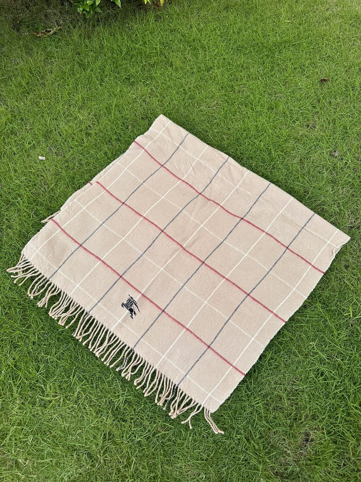 Burberry × Vintage BURBERRY VINTAGE BIG LOGO LUXURY SCARF Size ONE SIZE - 2 Thumbnail