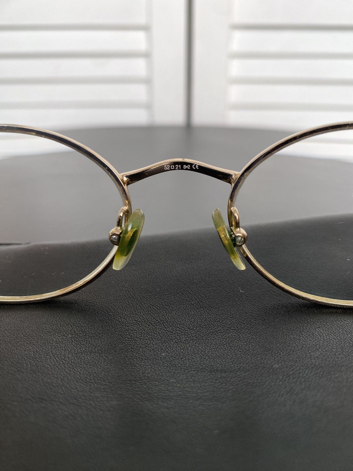 Gucci Vintage 90s Gucci GG 1333 GB1 Round Glasses Gold & Tortoise Size ONE SIZE - 14 Thumbnail