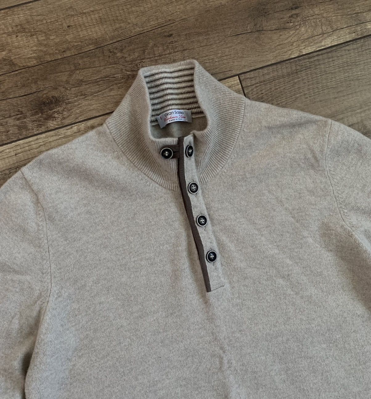 Gran Sasso Gran Sasso Italy Cashmere Wool Viscose Pullover Sweater Size US L / EU 52-54 / 3 - 5 Thumbnail