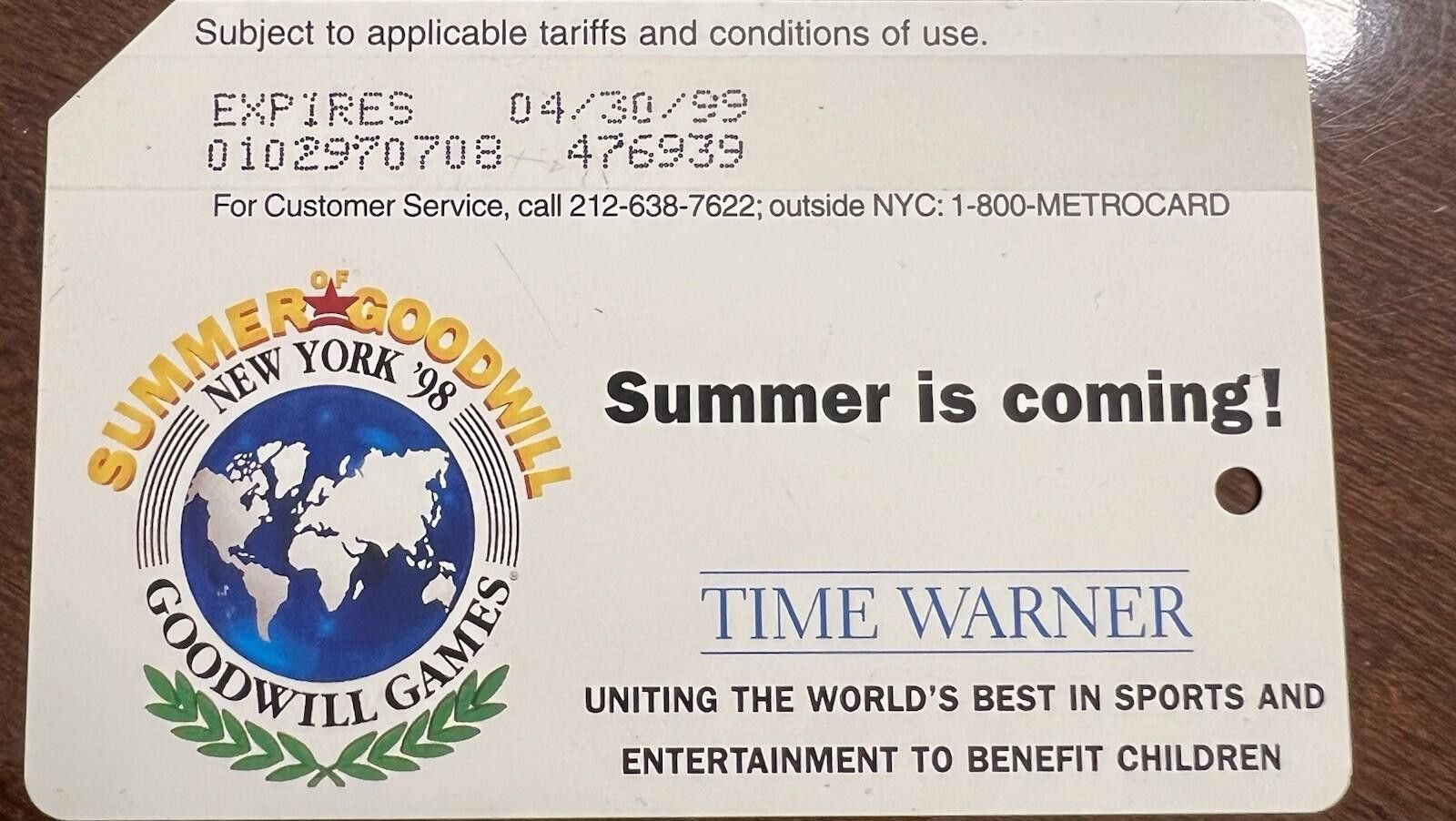 Other Rare Metrocard “Summer Is Coming” Goodwill Games Stack Of 26 Size ONE SIZE - 1 Thumbnail