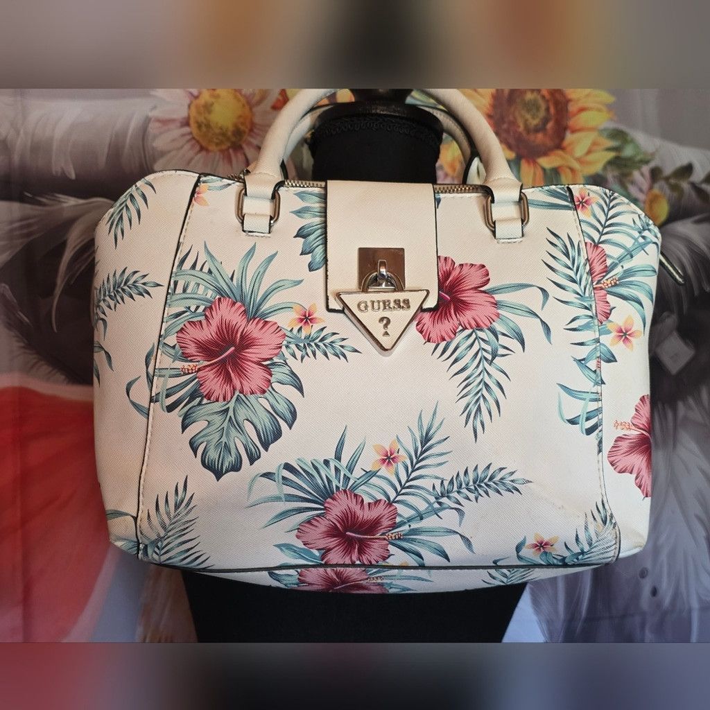 Guess Guess Vintage Floral Satchel Bag Size ONE SIZE - 3 Thumbnail