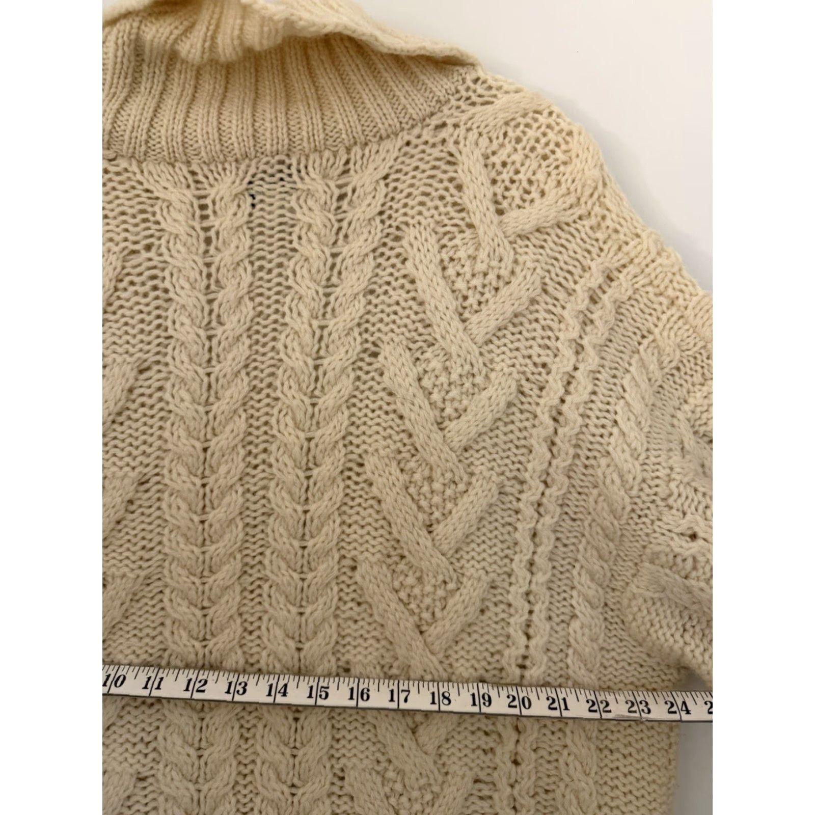 THE GREAT The Great Plain Cardigan Sweater Wool Ivory Pockets Button Down M Womens Size M / US 6-8 / IT 42-44 - 7 Thumbnail