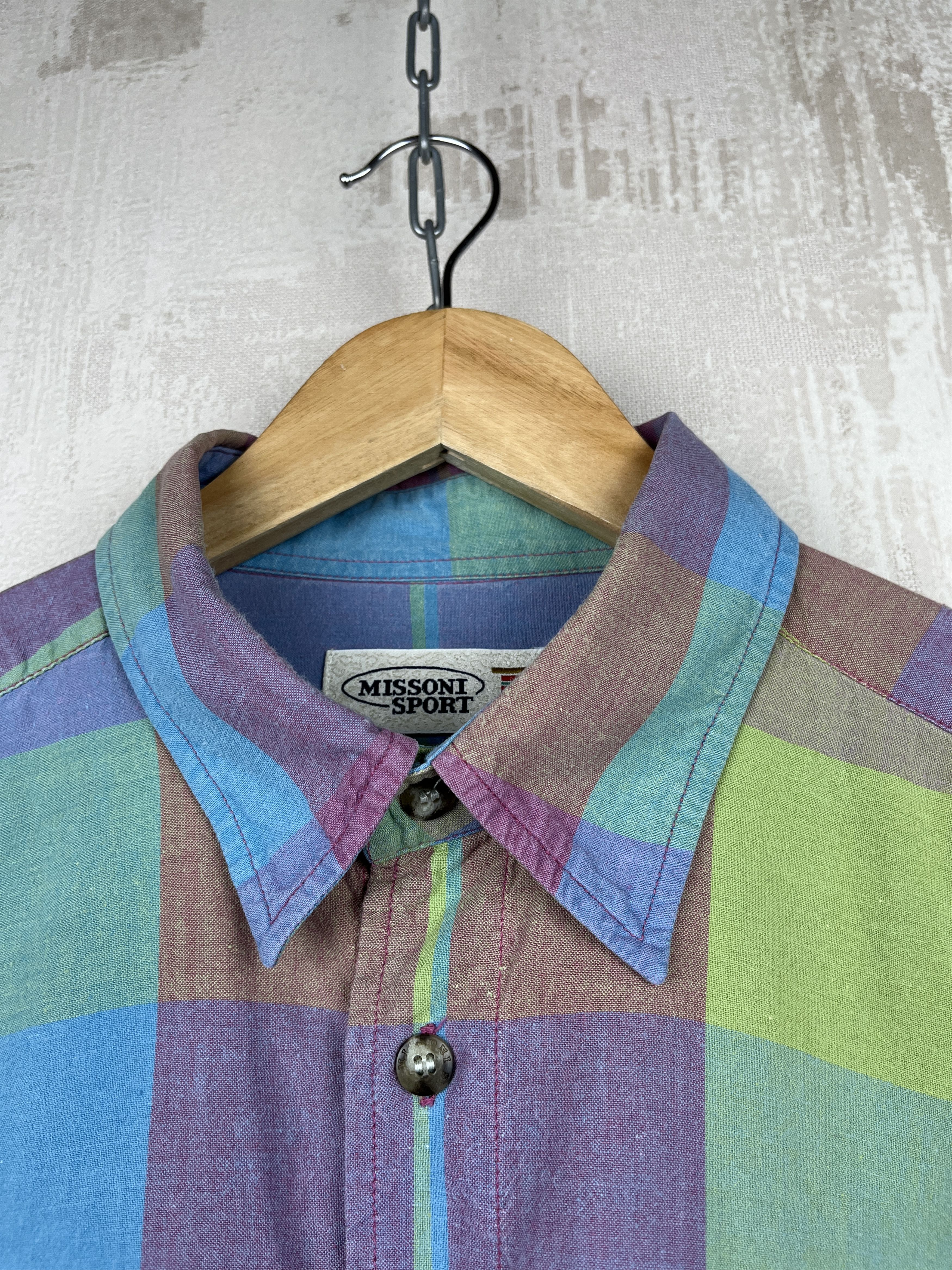 Missoni Missoni Sport Long Sleeve Check Shirt Pocket Plaid Size US M / EU 48-50 / 2 - 7 Thumbnail