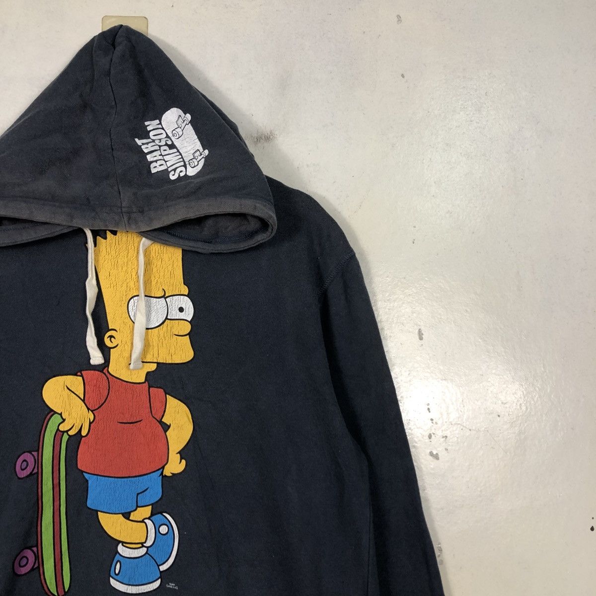 Vintage 📌Vintage Hoodie Pull Over Cartoon Bart Simpsons Big Logo Size US L / EU 52-54 / 3 - 8 Thumbnail