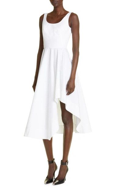 Alexander McQueen o1y0225 Elegant Midi Dress in White Size M / US 6-8 / IT 42-44 - 5 Thumbnail