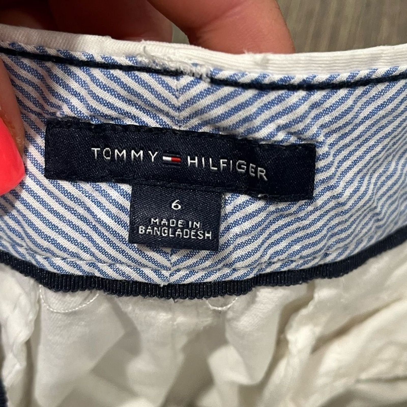 Tommy Hilfiger Tommy Hilfiger Hollywood Chino Shorts Mid-Rise Relaxed Sz 6 Size 28" / US 6 / IT 42 - 5 Thumbnail