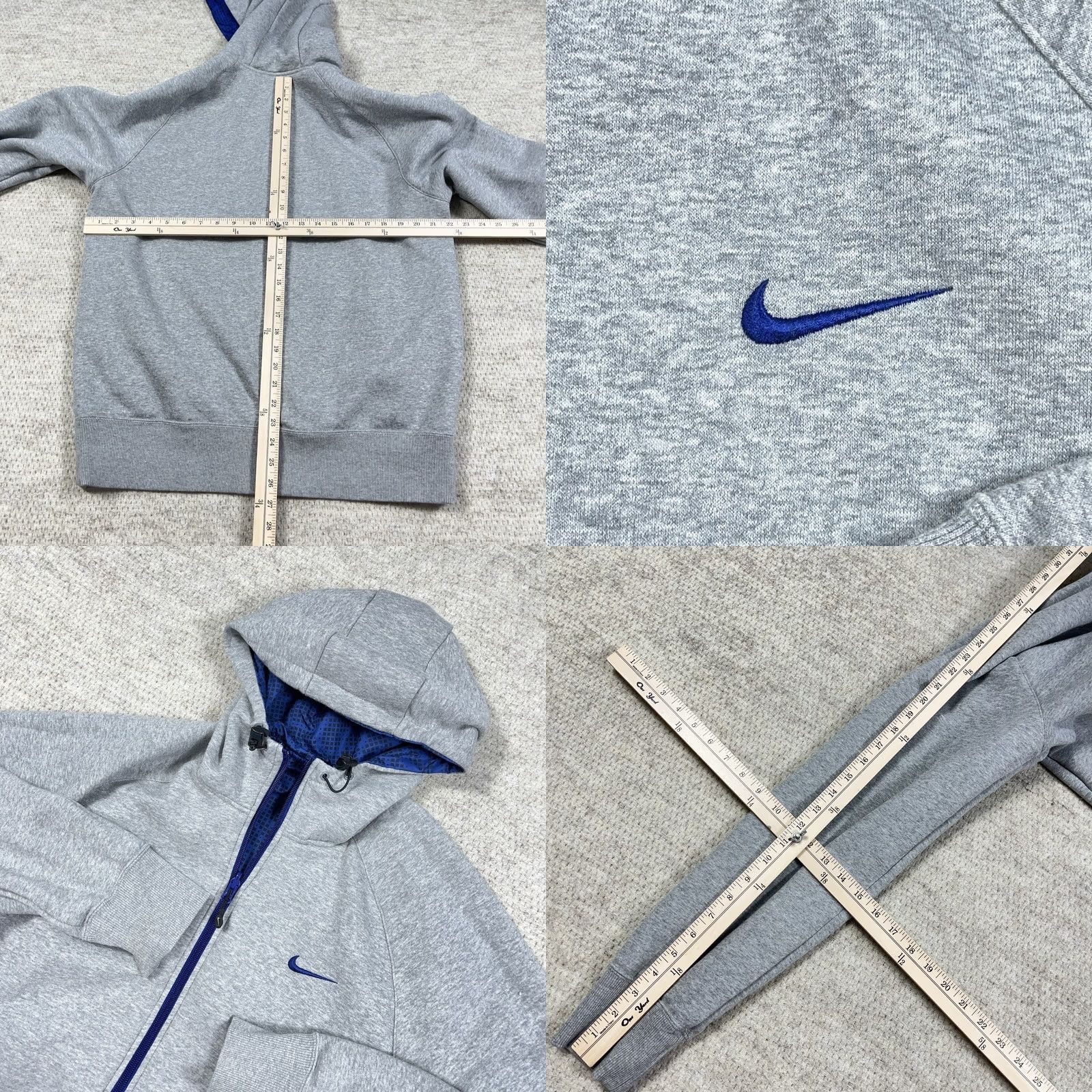 Nike Nike Jacket Geometric Reversible Full Zip Men XL Blue Gray windbreaker Size US XL / EU 56 / 4 - 9 Thumbnail