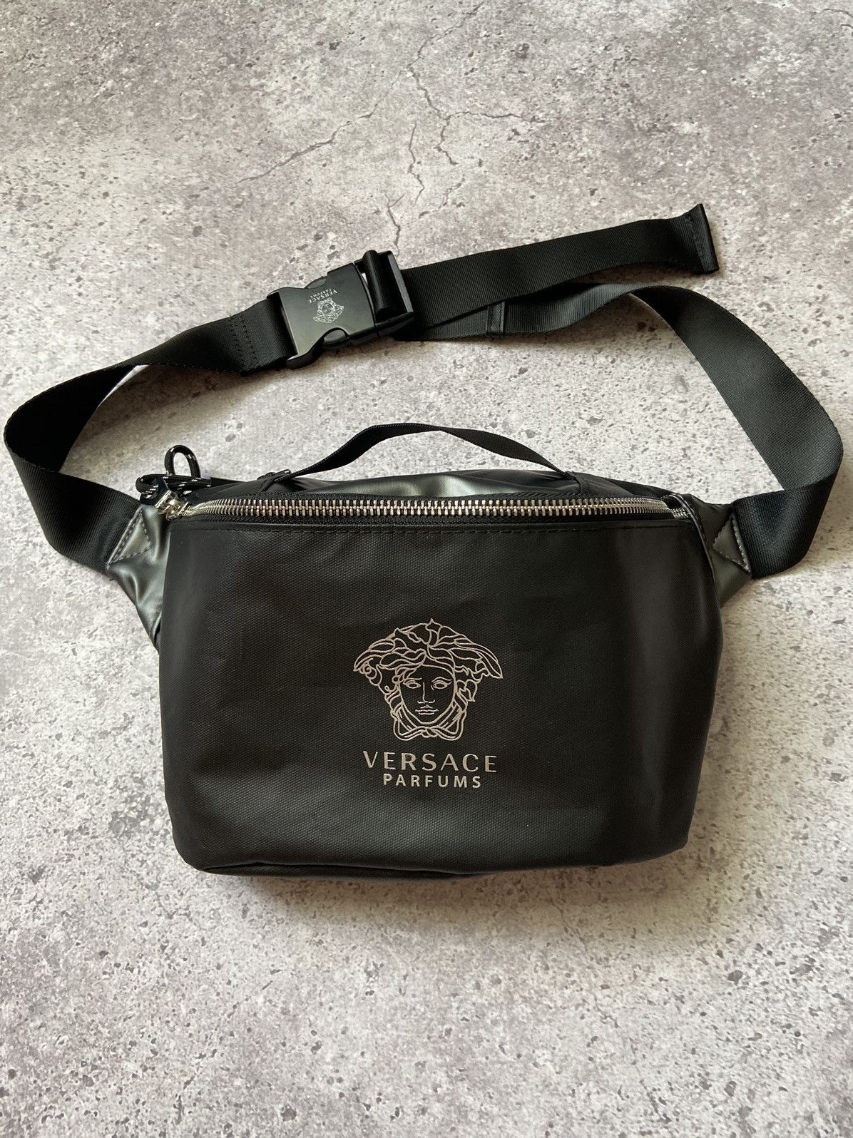 Versace Versace Parfums Belt Bag Black Medusa Crossbody Size ONE SIZE - 2 Thumbnail