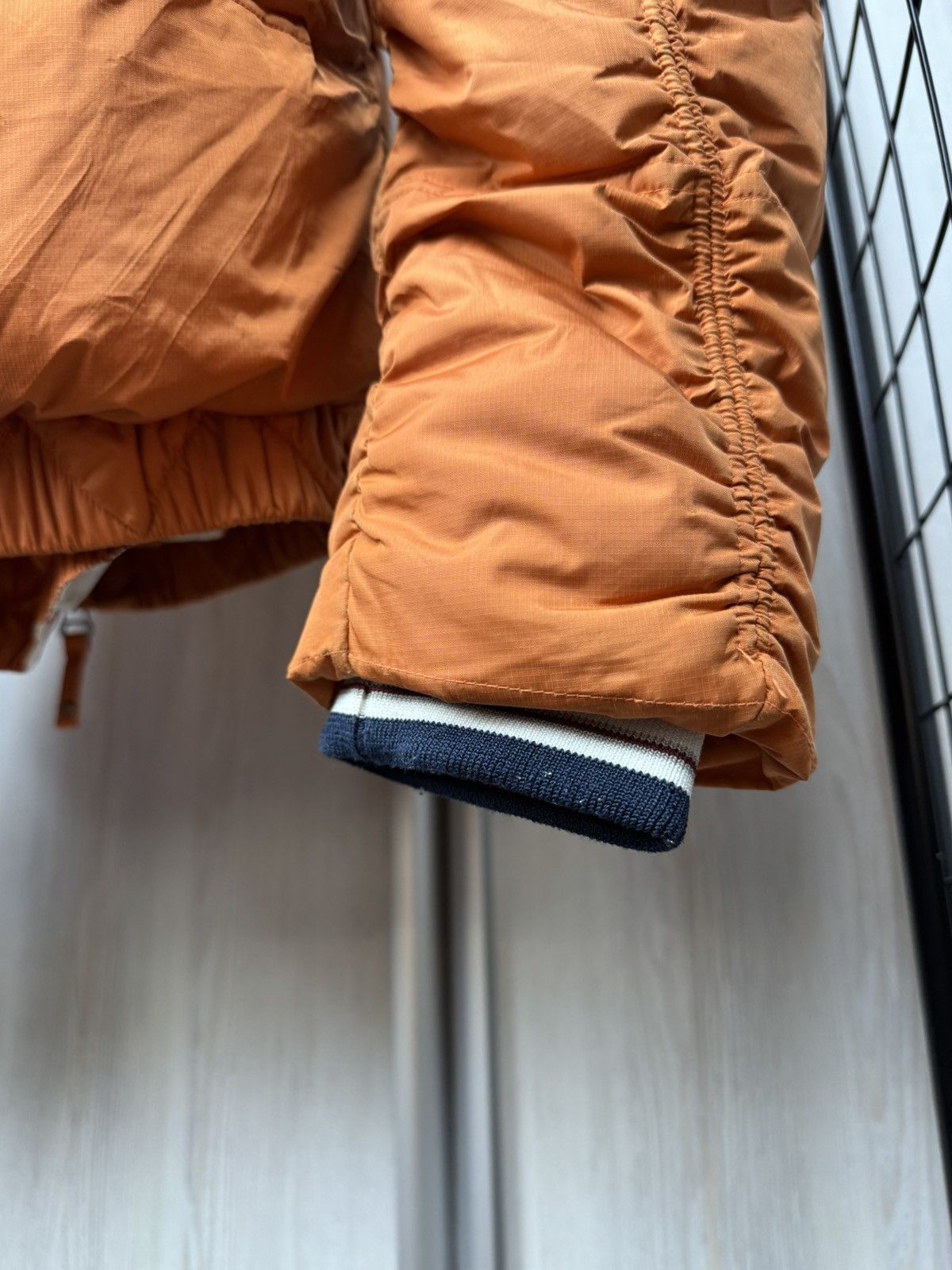 Japanese Brand Jet Set Orange quilted down puffer fur ski jacket Size US L / EU 52-54 / 3 - 9 Thumbnail