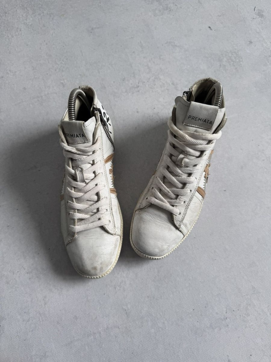 Premiata Premiata Tayld Pelle Womens Hi-Top Italy Streetwear Sneakers Size US 7 / IT 37 - 5 Thumbnail