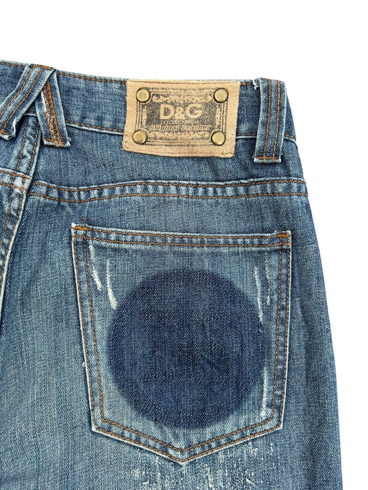 Dolce & Gabbana Dolce & Gabbana Vintage Punk Style Distressed Denim jeans Size US 30 / EU 46 - 13 Thumbnail