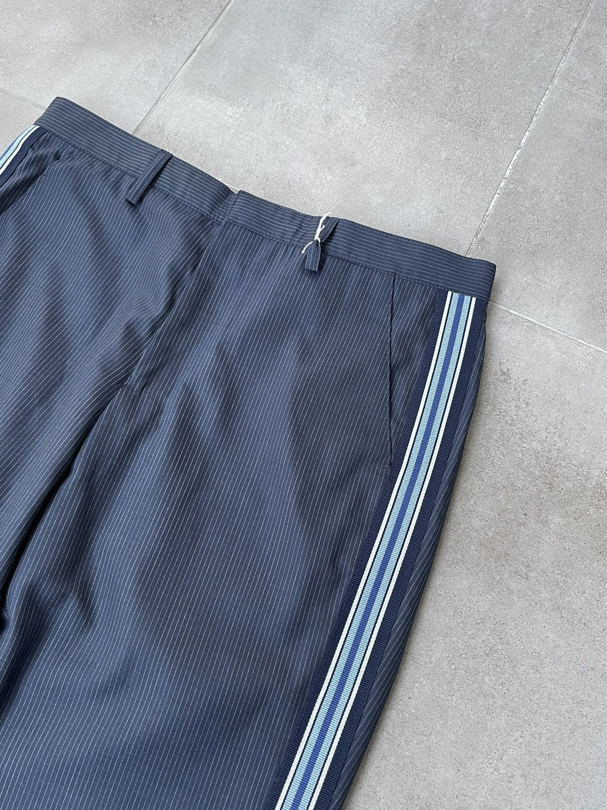 Zadig & Voltaire !DS! Zadig & Voltaire Paddy Stripe Wool Navy Casual Pants Size US 30 / EU 46 - 13 Thumbnail