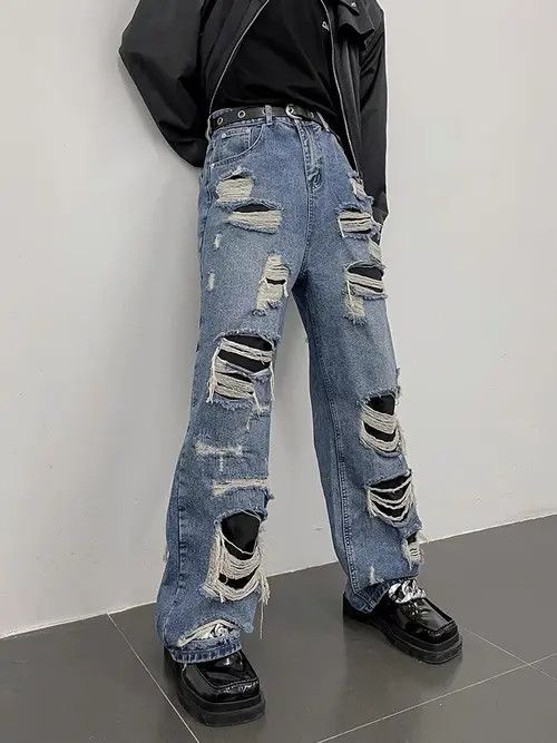 VIBE Retro punk denim pants Size US 32 / EU 48 - 2 Thumbnail