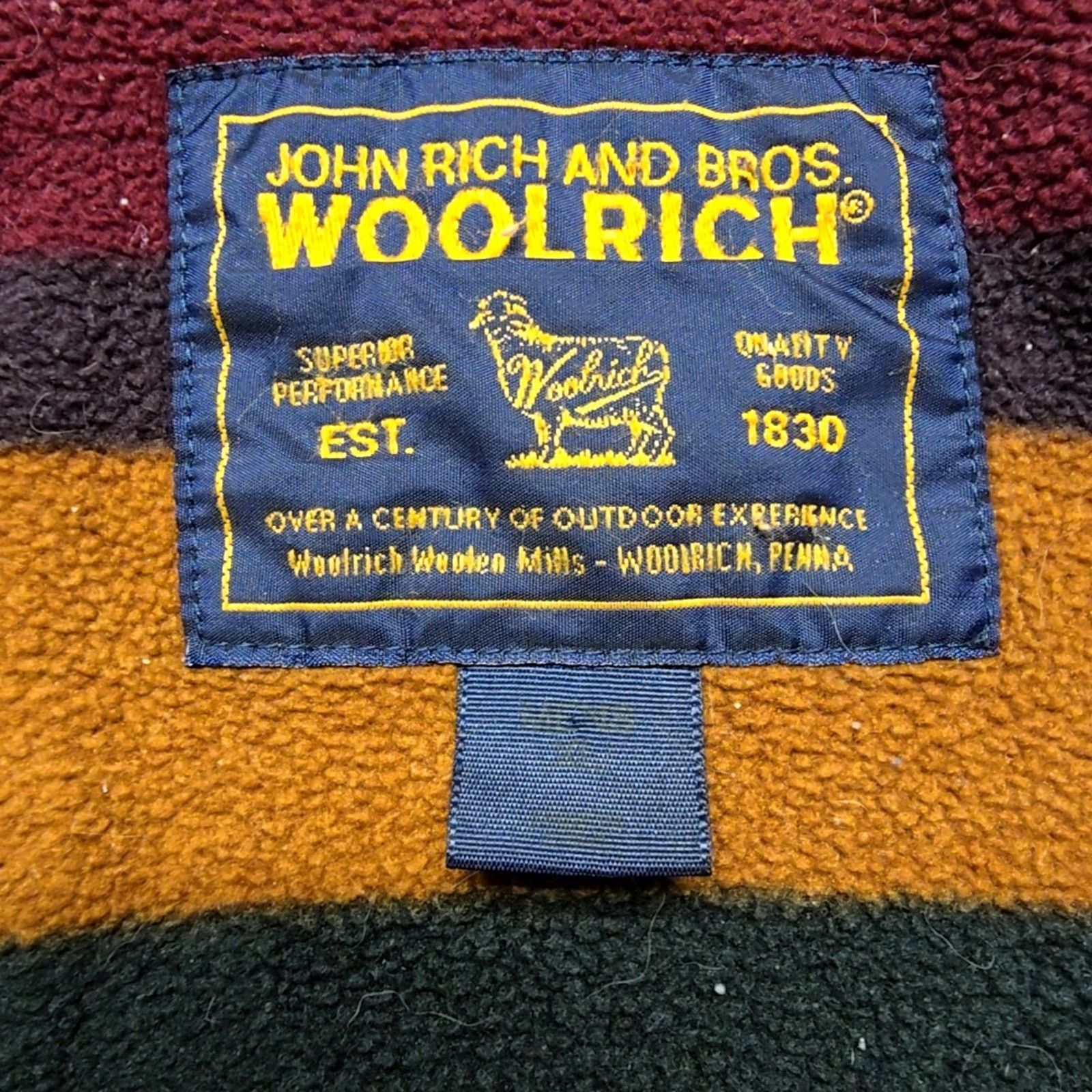 Woolrich Woolen Mills Woolrich Jacket Lining Liner Striped Quilted Sleeves XL Size US XL / EU 56 / 4 - 5 Thumbnail