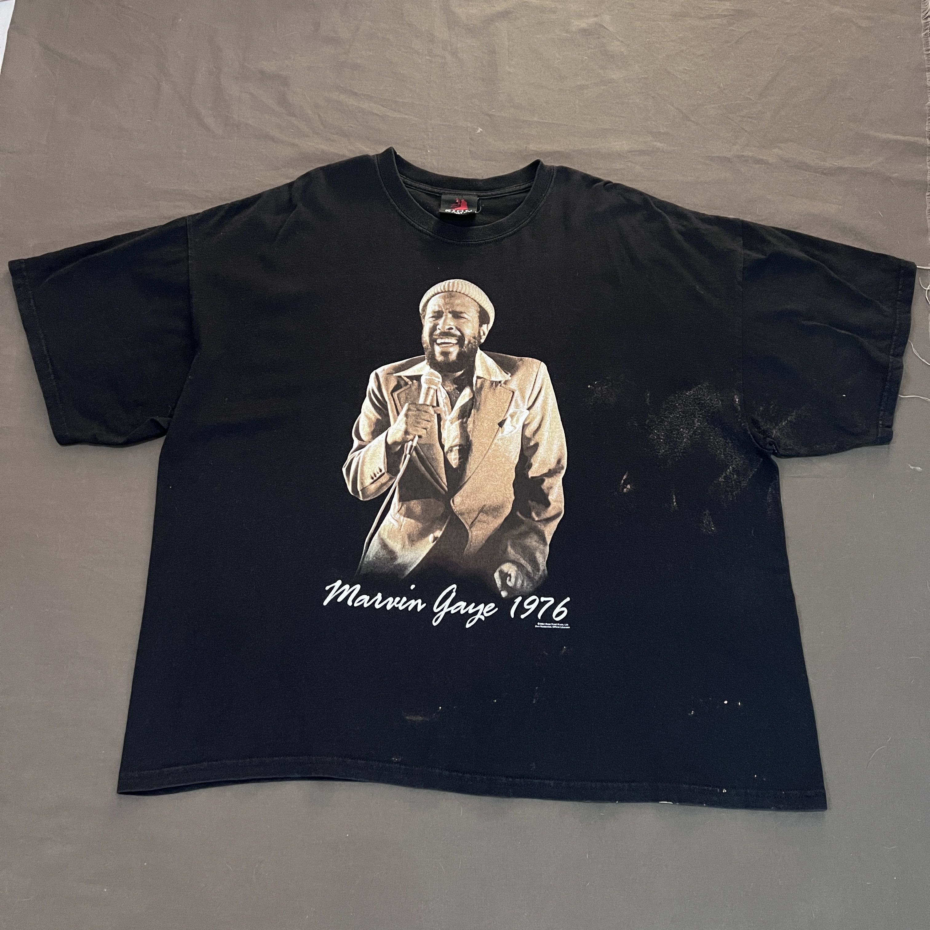 Rap Tees × Vintage × Zion Rootswear Vintage 2004 Marvin Gaye Tee R&B Soul 3XL oversized Size US XXL / EU 58 / 5 - 4 Thumbnail