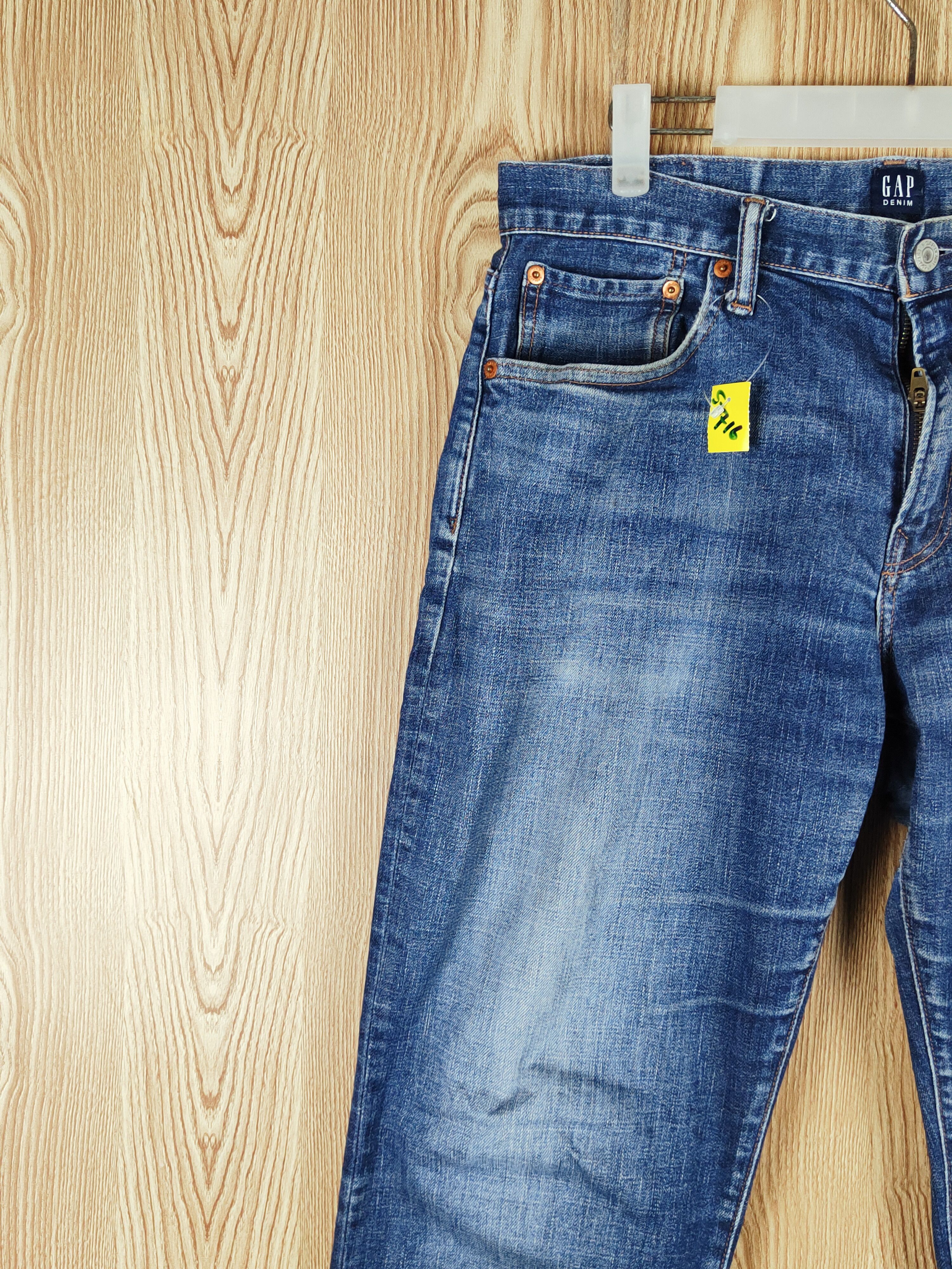 Gap Gap Blue Faded Distressed Ripped Jeans #S2716 Size US 32 / EU 48 - 3 Thumbnail