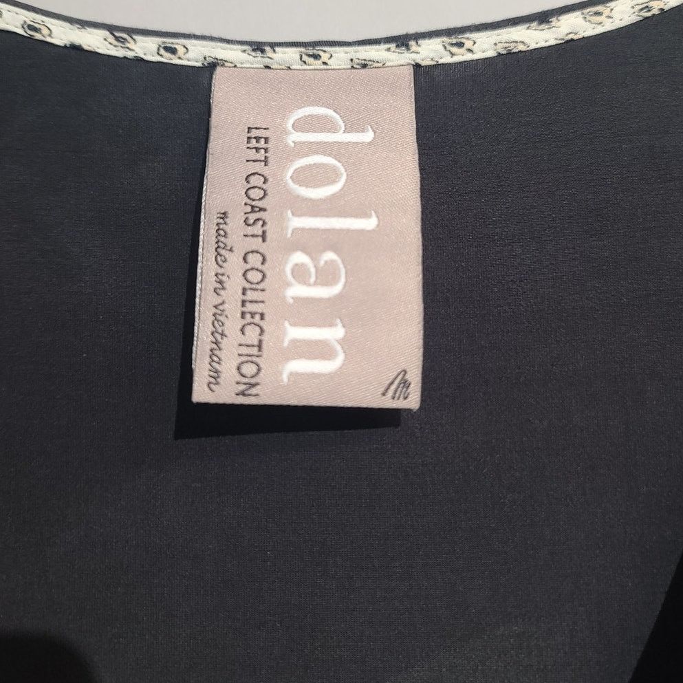 Anthropologie Anthro Dolan Cupro V Neck Shift Dress Size M / US 6-8 / IT 42-44 - 3 Thumbnail