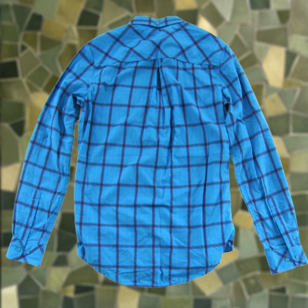 ExOfficio EXOFFICIO Blouse Shirt Plaid Long Sleeve Collared XS Blue Pink Yellow 90s Classic Retro 0-2 Womens Size XS / US 0-2 / IT 36-38 - 1 Thumbnail