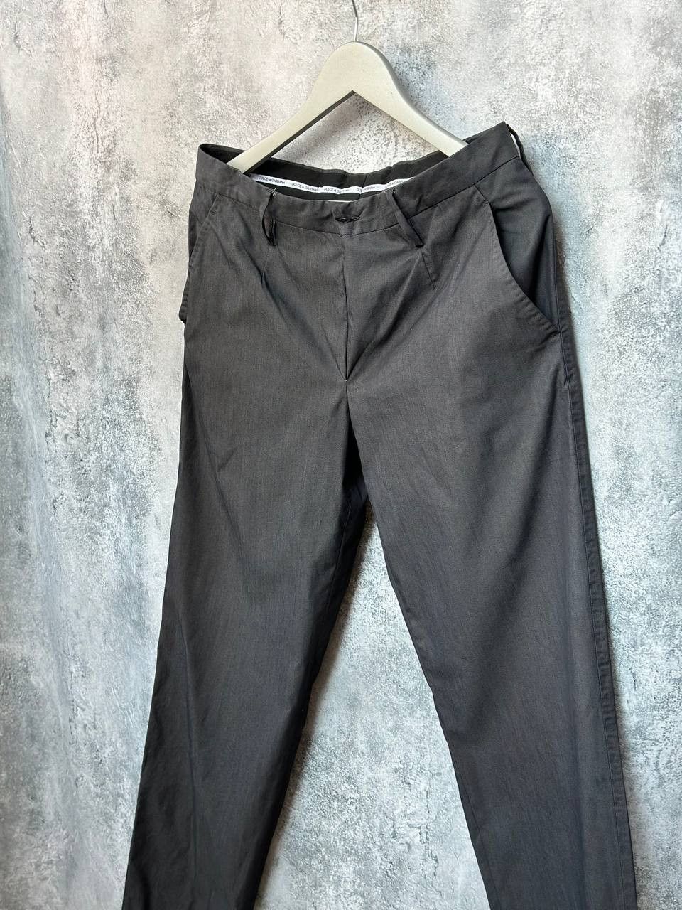 Dolce & Gabbana Dolce & Gabbana Cotton/Nylon Trousers Pants Gray Italy Size US 32 / EU 48 - 1 Thumbnail