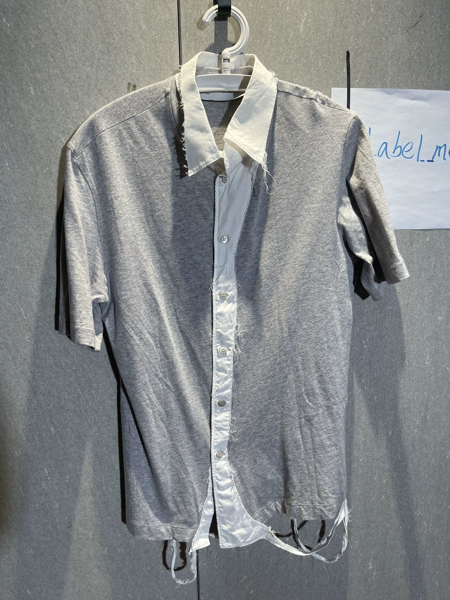 Hussein Chalayan Paper effect shirt | Grailed