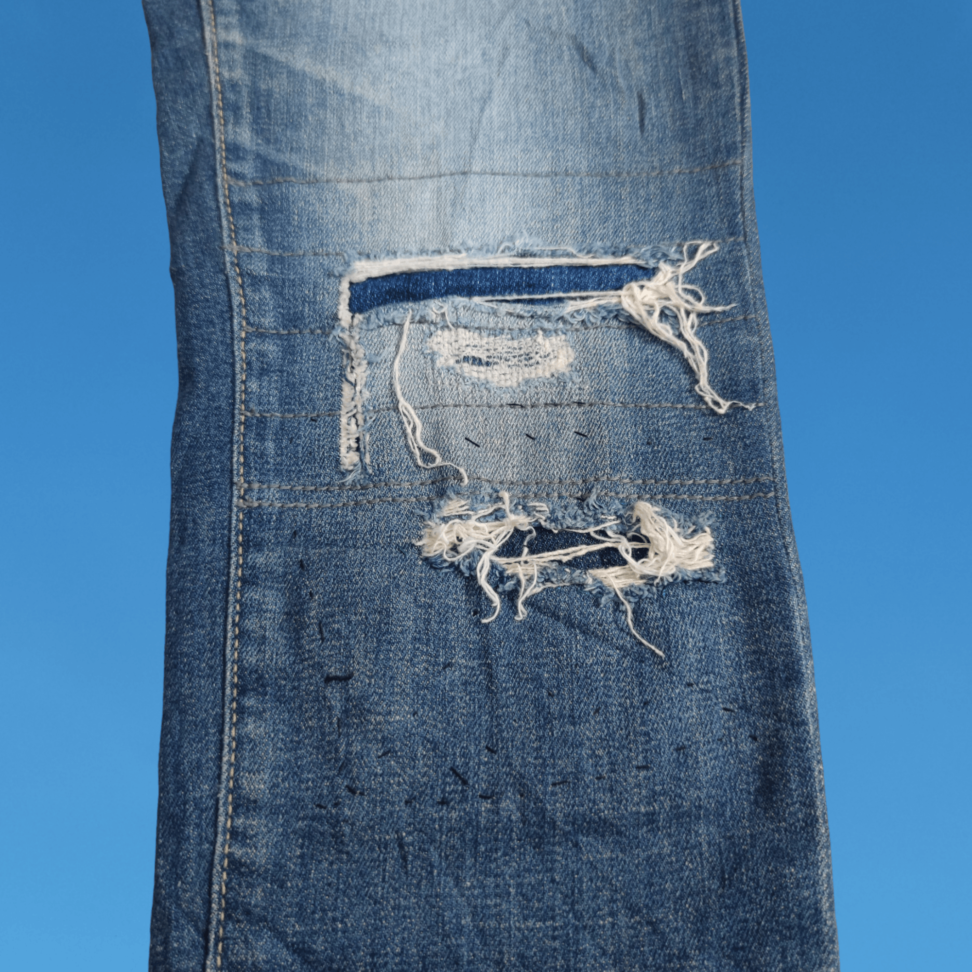 Hysteric Glamour Hysteric Glamour Distressed Studded With Patchwork Jeans Size 29" - 4 Thumbnail