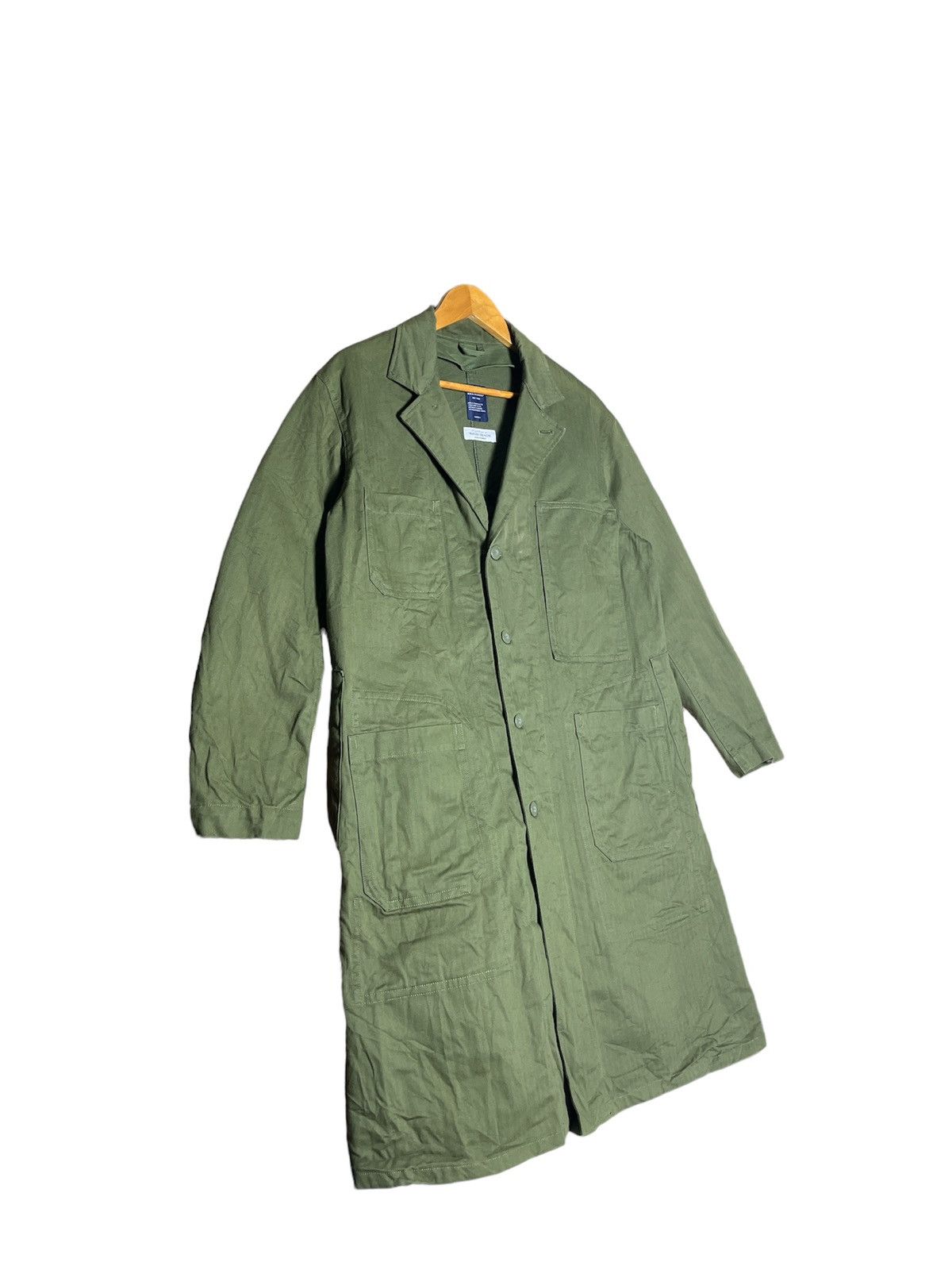 Japanese Brand Back Number "Washi Denim" Long Coat Size US S / EU 44-46 / 1 - 2 Thumbnail