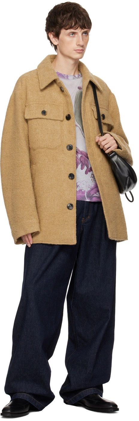 Dries Van Noten Dries Van Noten Valko Jacket 'Camel' Size US M / EU 48-50 / 2 - 1 Thumbnail