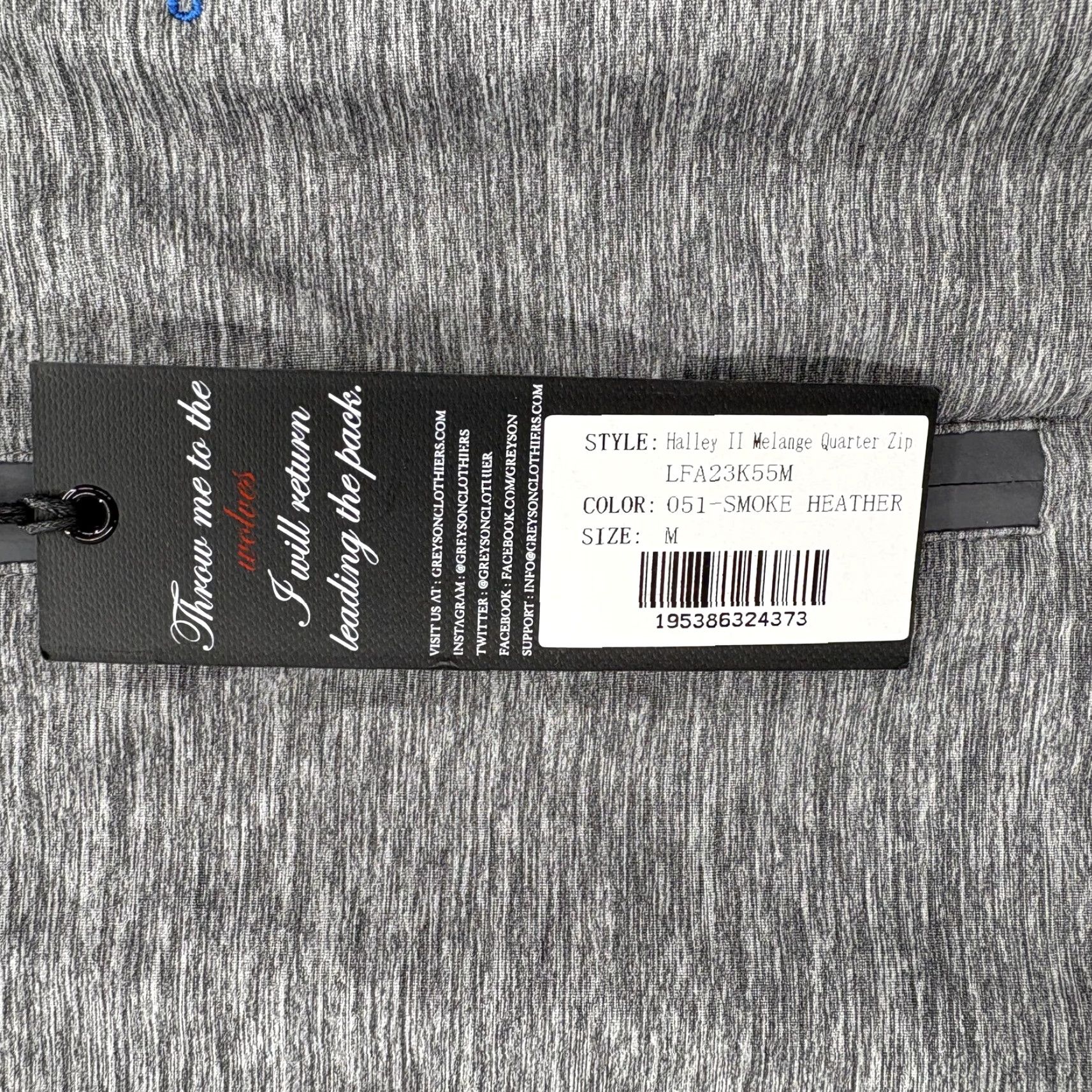 Vintage Greyson Halley II Melange Pullover Womens M Gray Quarter Zip Golf Florida Shirt Size M / US 6-8 / IT 42-44 - 6 Thumbnail