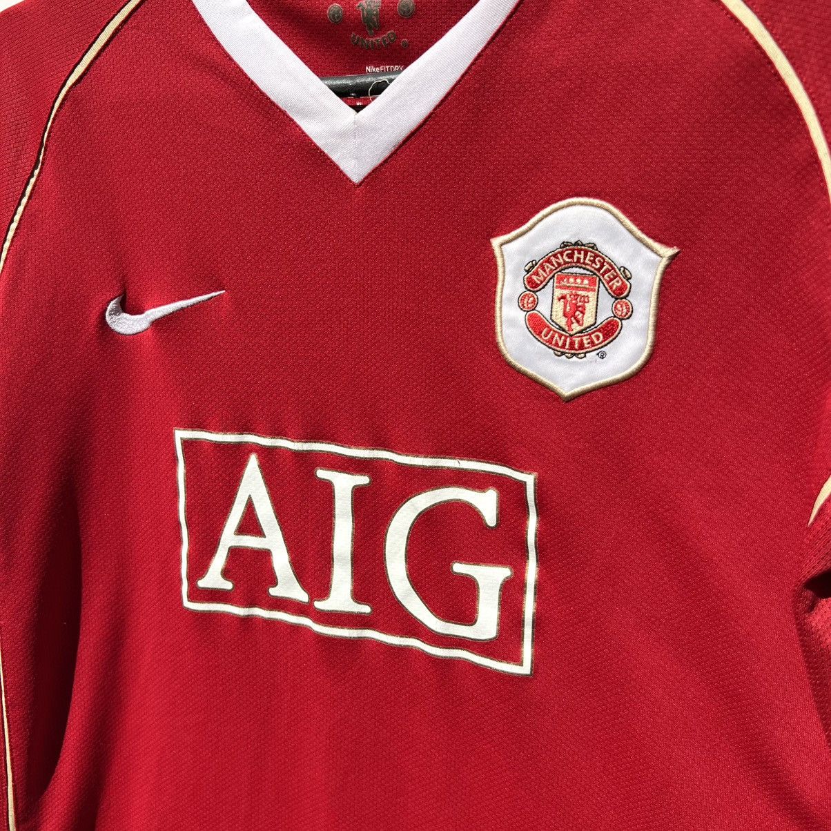 Nike Manchester United 2006 2007 Football Soccer Jersey T Shirt Size US XS / EU 42 / 0 - 2 Thumbnail