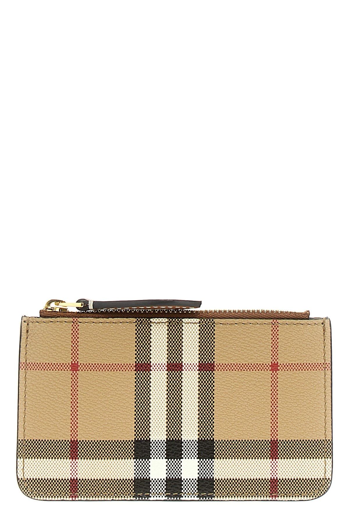 image of Burberry Sandon Cardholder in Beige, Women's