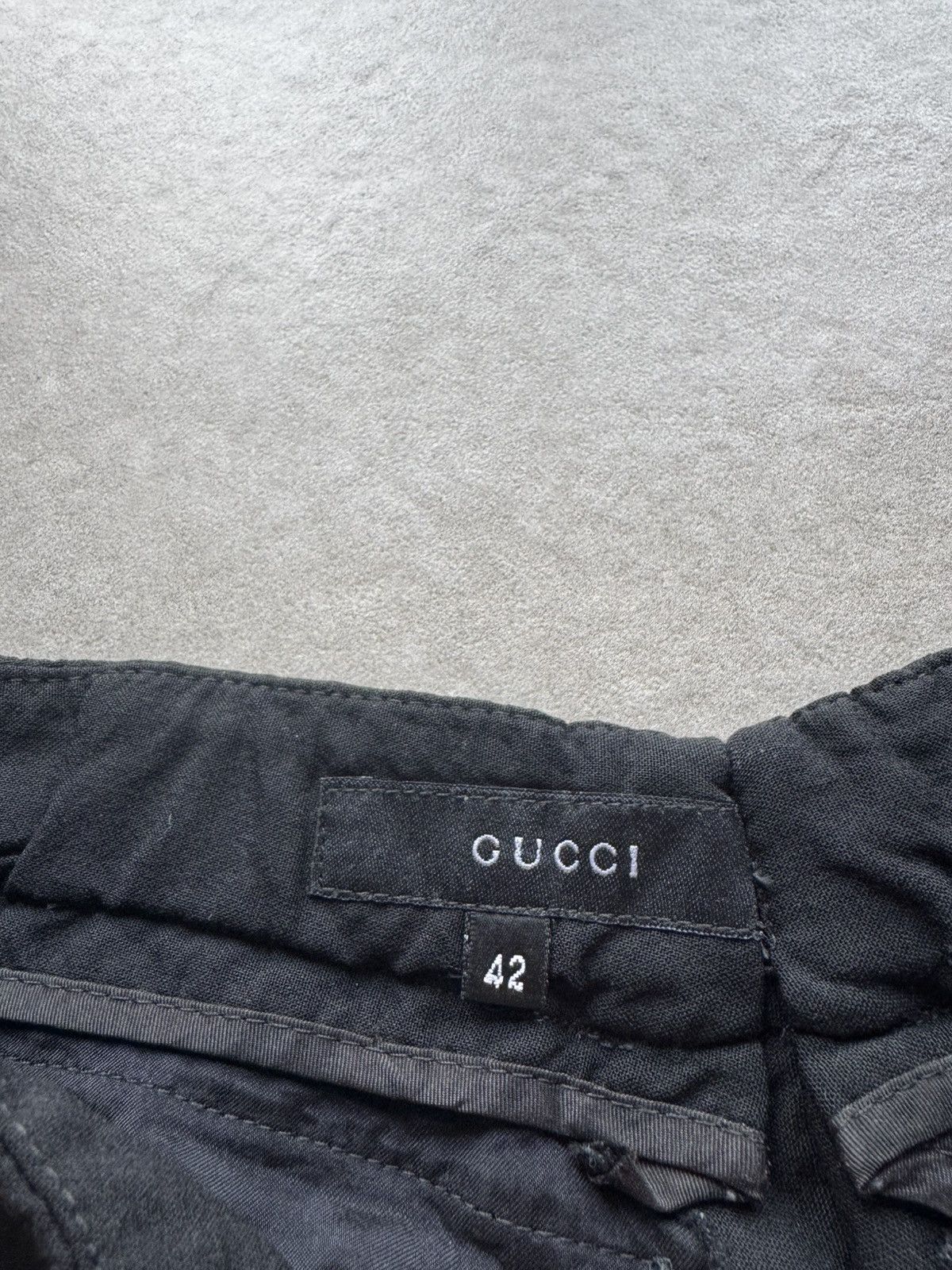 Gucci Gucci Belted Vintage Women’s 42 IT Size Black Wide Leg Classic Pants Trousers Size 28" / US 6 / IT 42 - 8 Thumbnail
