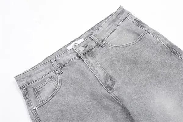 Japanese Brand Grey vintage washed distressed loose casual jeans Size US 32 / EU 48 - 3 Thumbnail