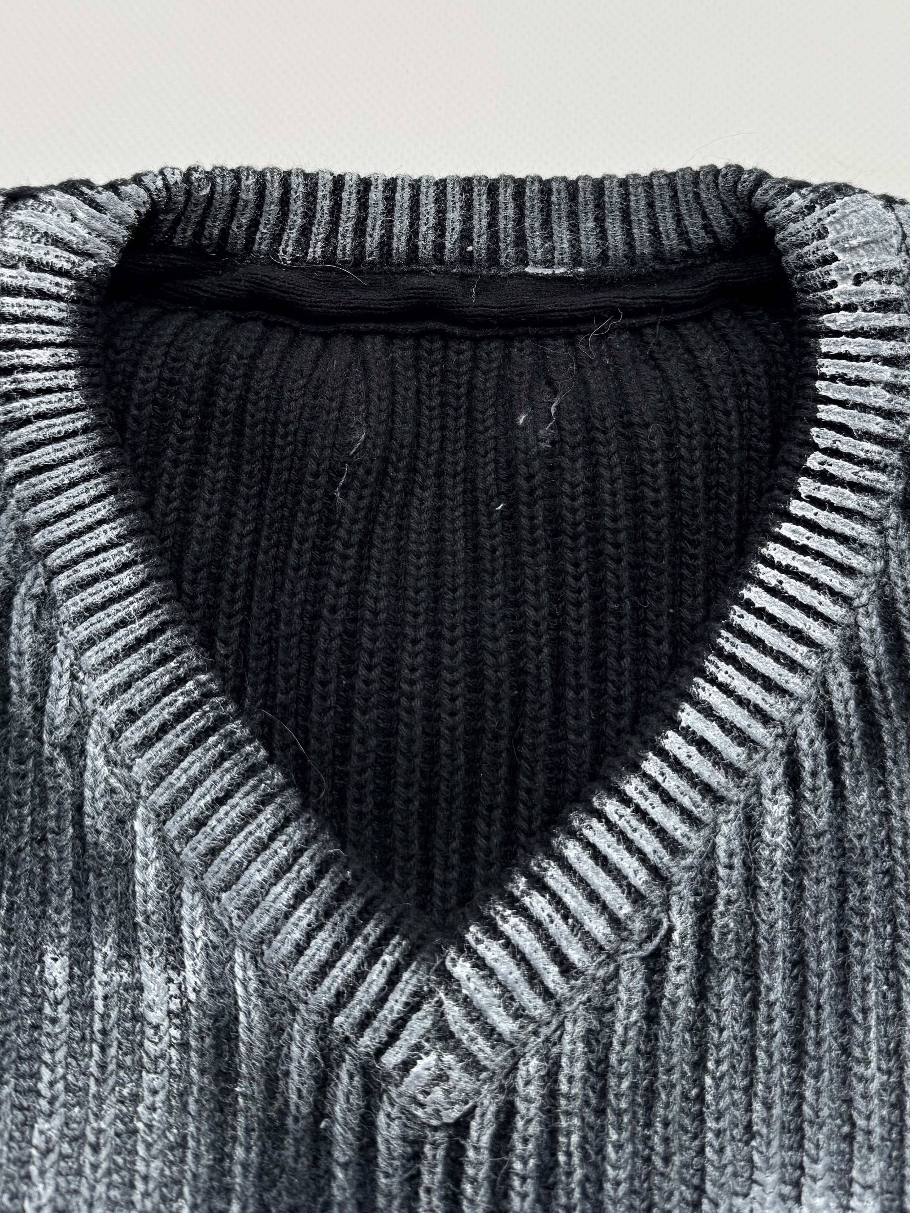 Vintage Vintage Faded Ribbed Sweater B338(V172)E2 Size US L / EU 52-54 / 3 - 5 Thumbnail