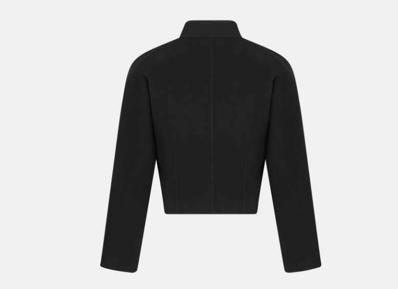 Dior o1w1db10525 340C27 Cropped Peacoat in Black Size XS / US 0-2 / IT 36-38 - 2 Thumbnail