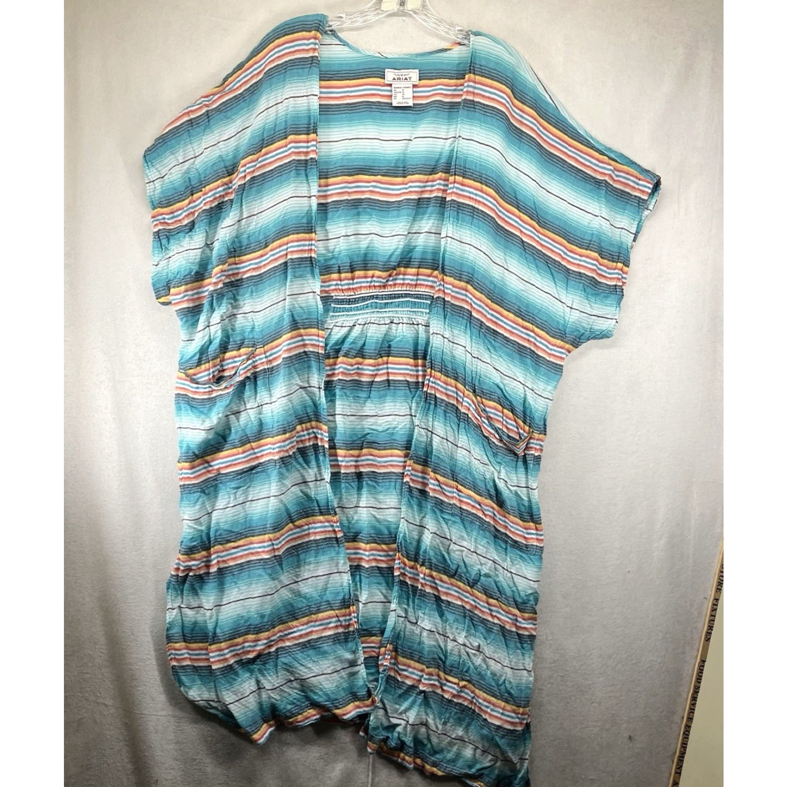Ariat Ariat Women's Medium Shawl Josie Kimono Wrap Poncho Multicolor Western Viscose Size M / US 6-8 / IT 42-44 - 2 Thumbnail