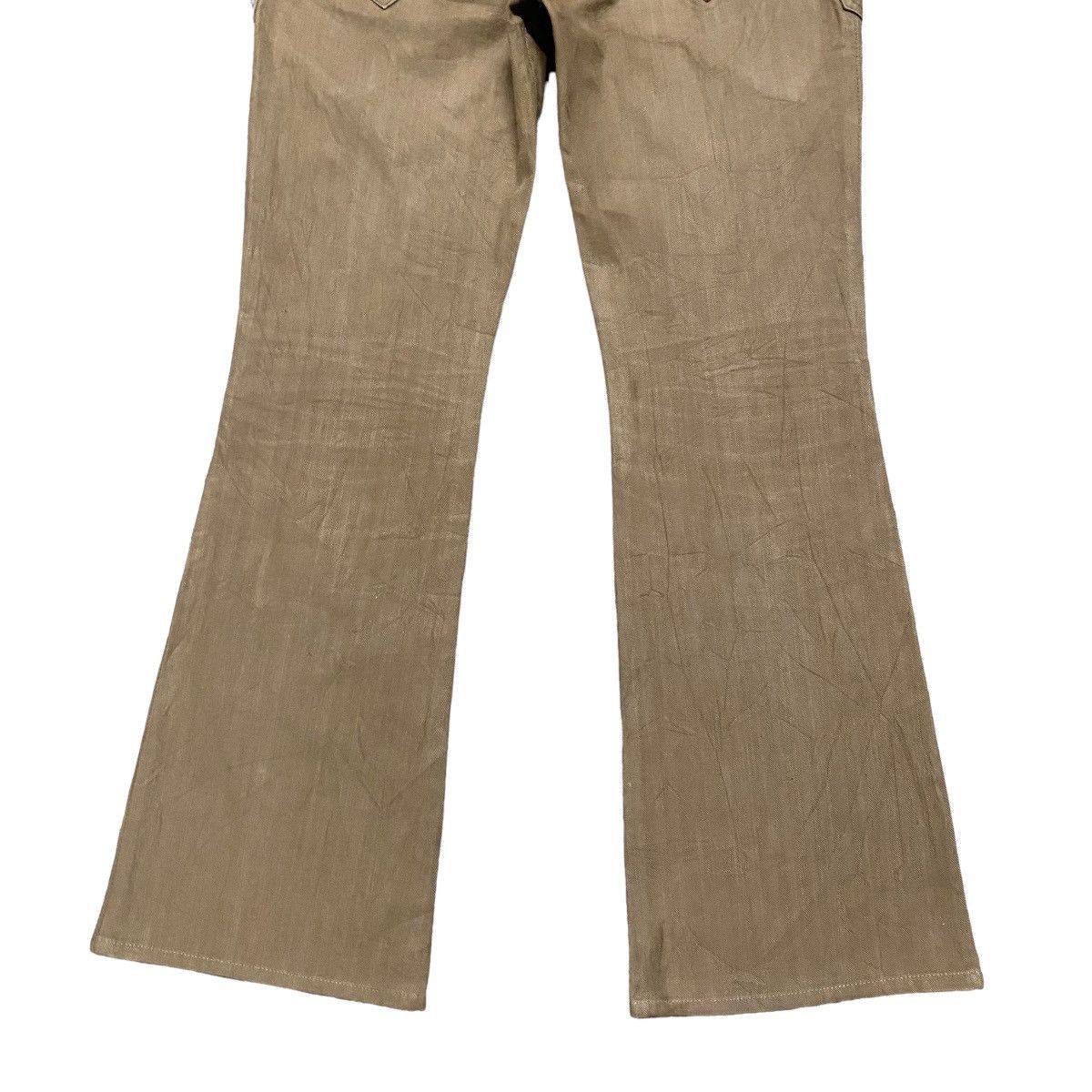 Japanese Brand Japanese Brand Gtreat Leather Trimmed Cargo Flare Pants Size 30" / US 8 / IT 44 - 13 Thumbnail