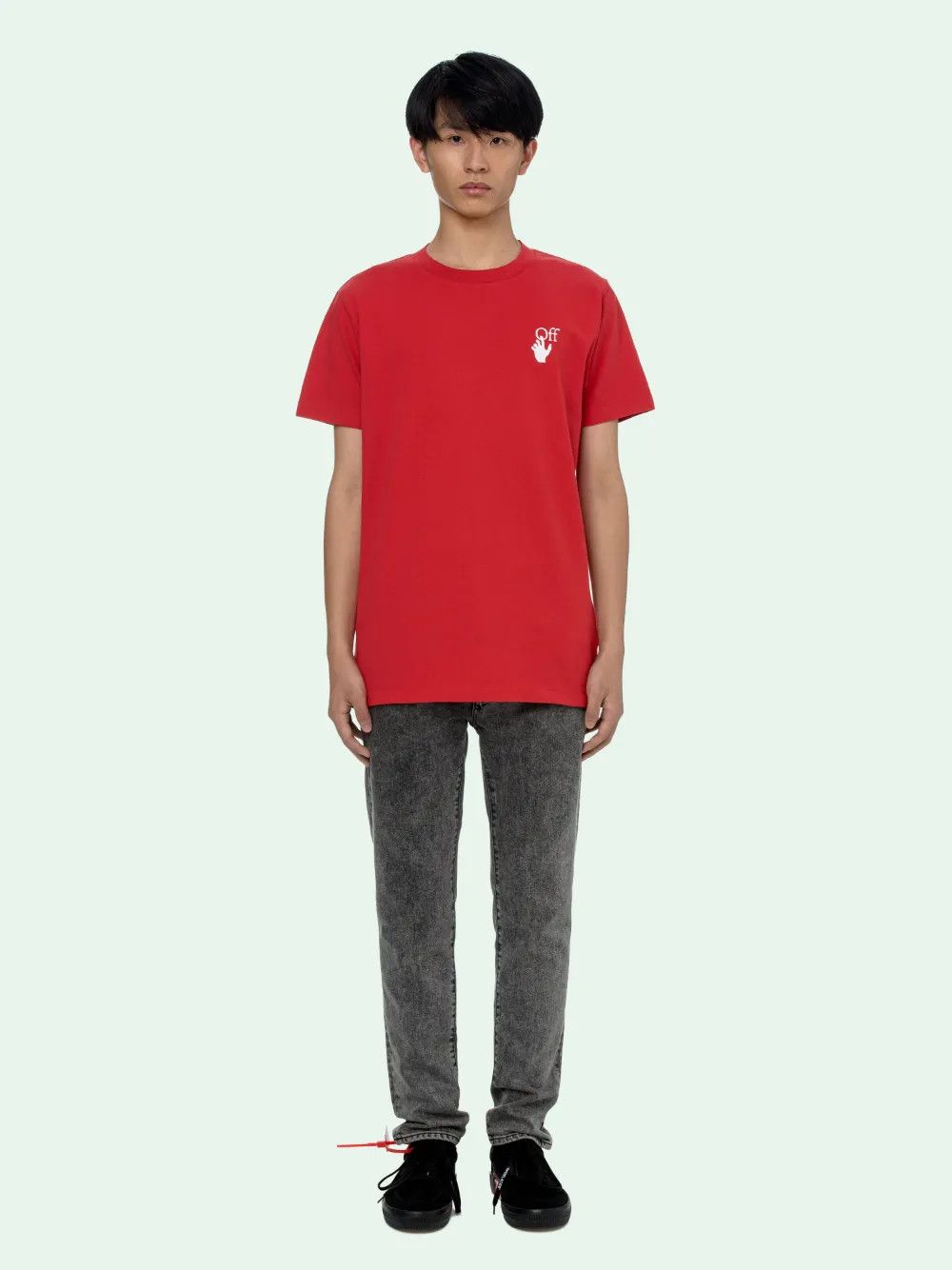 Off-White Red Cut Here Arrows Logo T-Shirt Size XS / US 0-2 / IT 36-38 - 4 Thumbnail