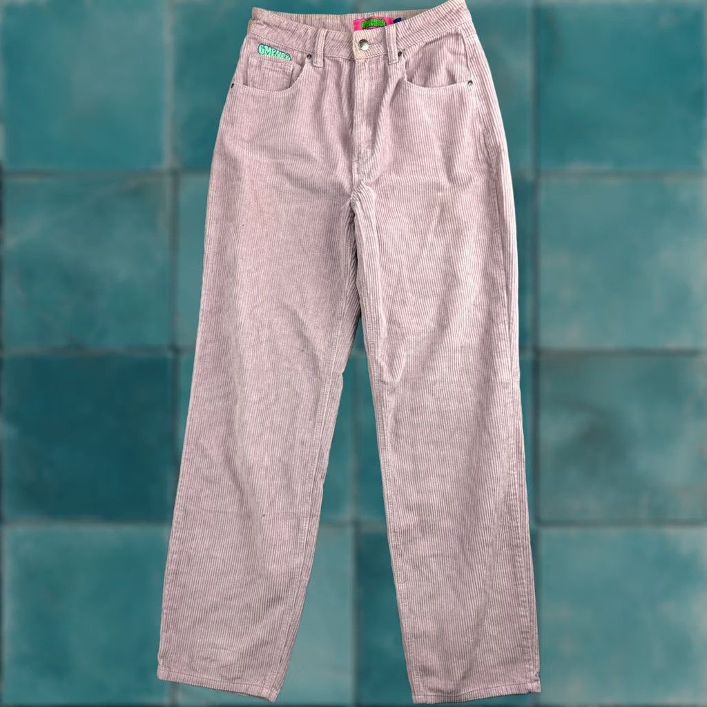 Empyre Empyre Tori Pants Women's 3 Pink Corduroy Straight Leg High Rise 5 Pocket Skater Size 26" / US 2 / IT 38 - 1 Thumbnail