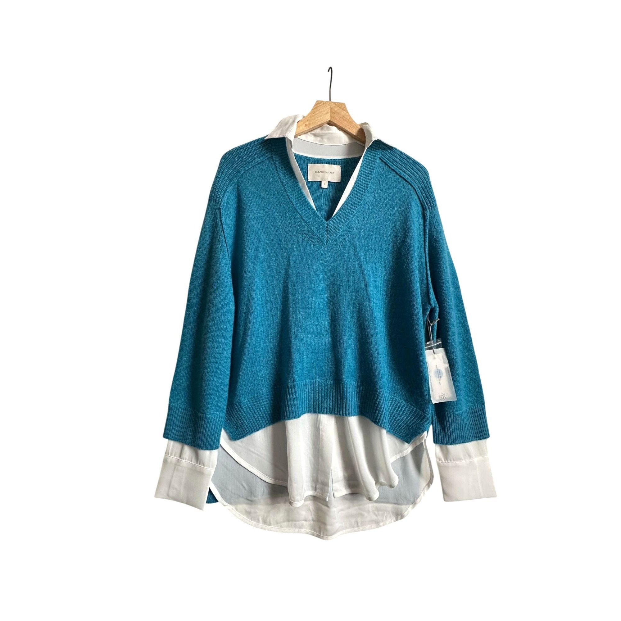 Brochu Walker Brochu Walker The Looker Layered V-Neck Sweater. Size S, Size S / US 4 / IT 40 - 1 Thumbnail