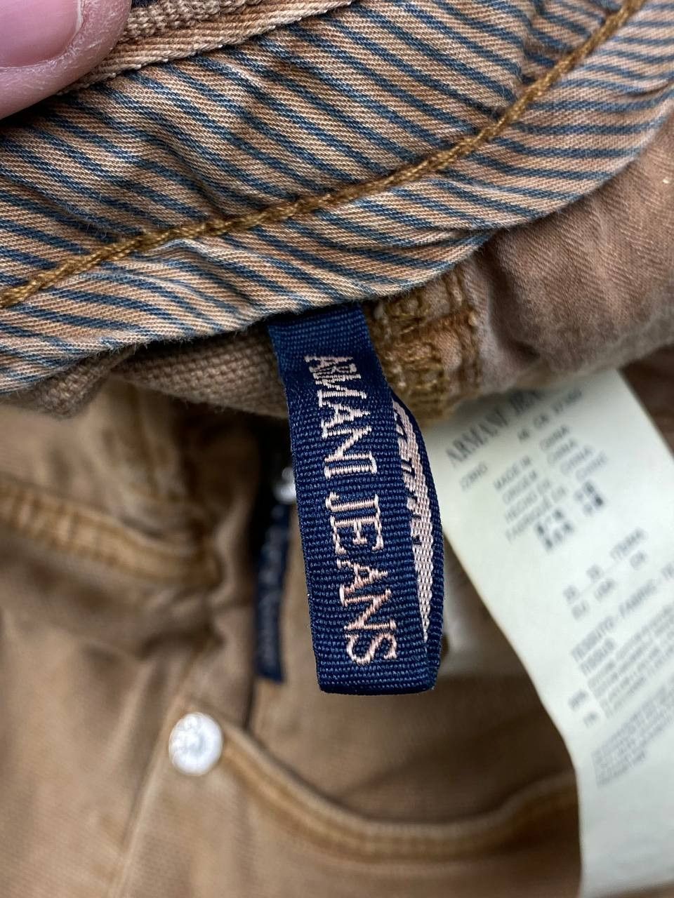 Armani Vintage Armani Jeans Denim Jeans Big Logo AJ Men Size 33х34 Size US 33 - 15 Thumbnail