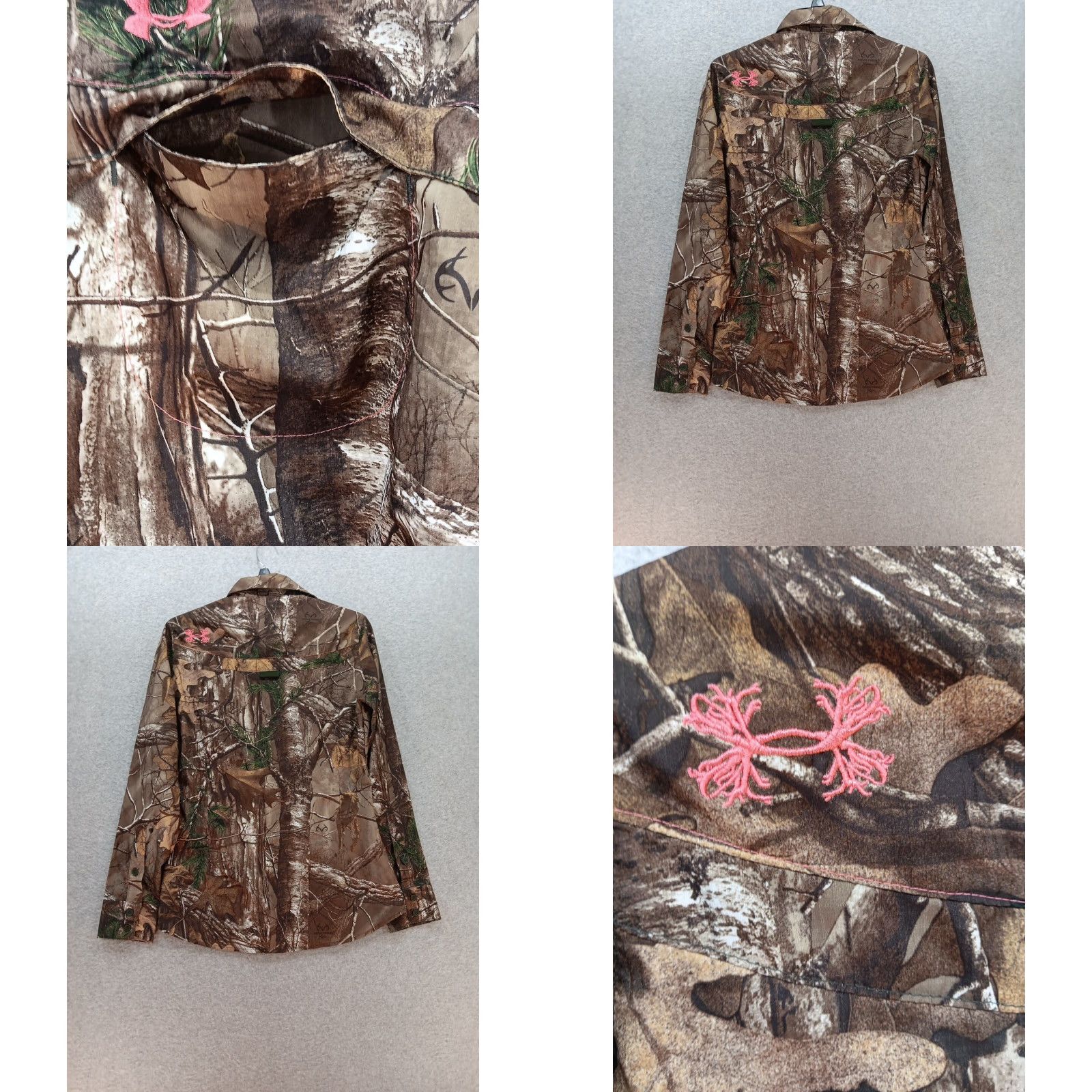 Under Armour Under Armour Shirt Women Medium Camouflage Long Sleeve Button Up Lightweight Casual Military Outdoor 90s? Size M / US 6-8 / IT 42-44 - 8 Thumbnail
