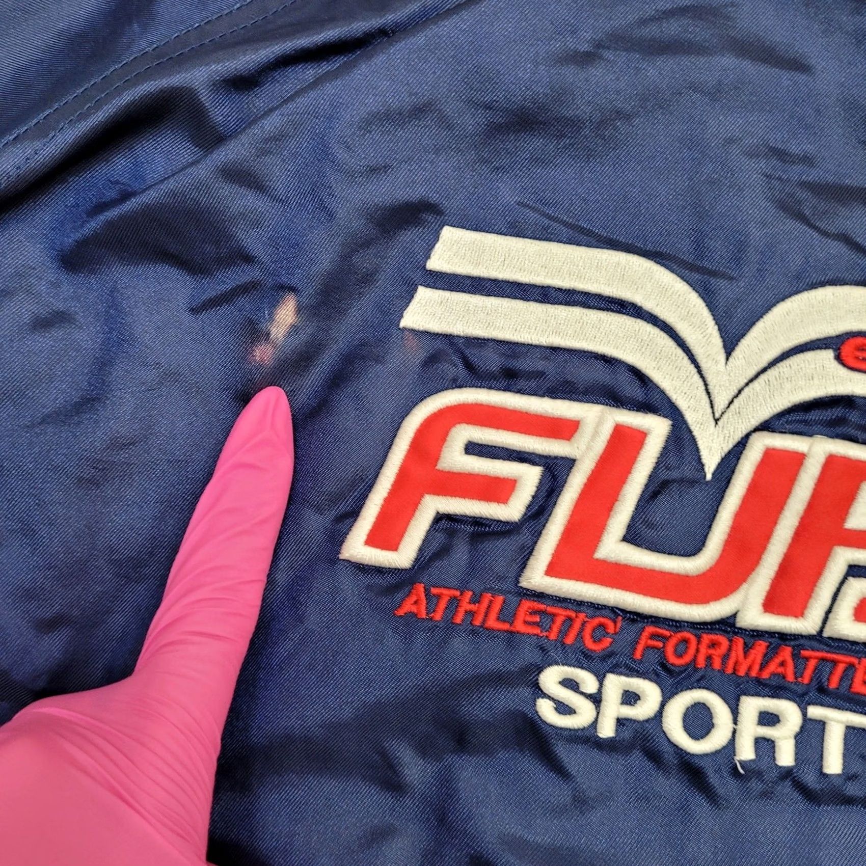 Fubu VINTAGE FUBU Jacket Womens XL Baggy Cropped 26x22 Nylon Zip Pockets Windbreaker 1990s Retro Athletic Clothing Womens Size XL / US 12-14 / IT 48-50 - 4 Thumbnail
