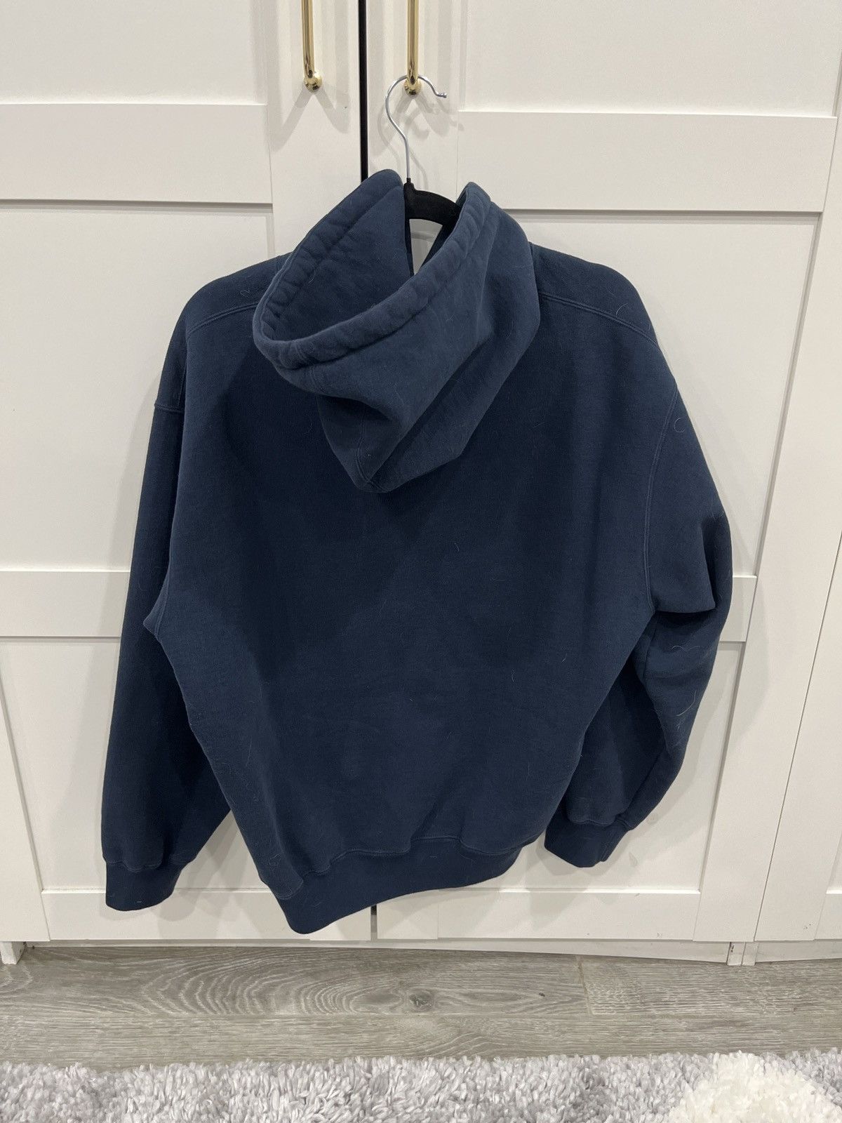 Supreme Supreme Navy Hoodie Size US M / EU 48-50 / 2 - 2 Thumbnail